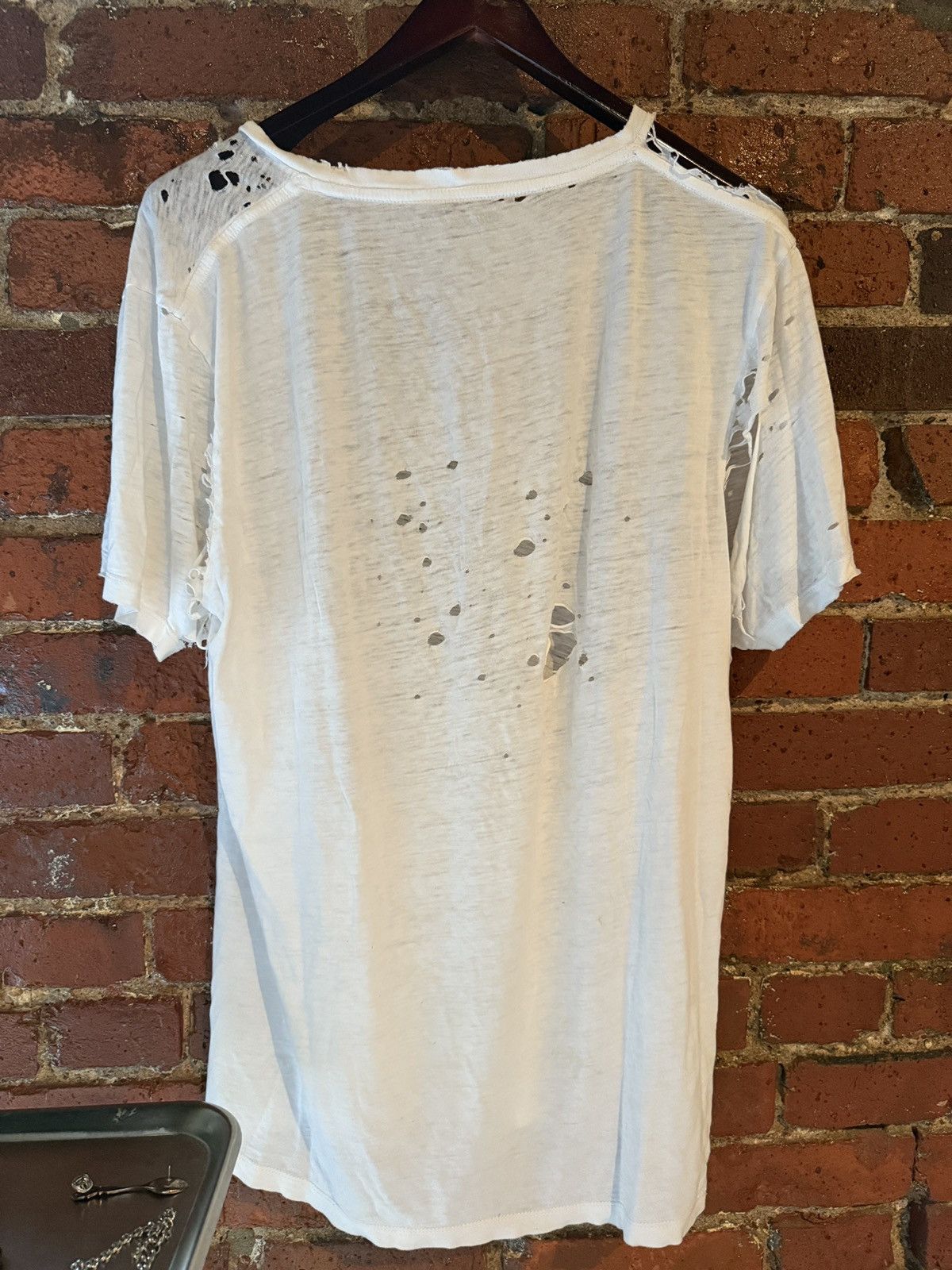 Vintage THRASHED PAPER THIN vintage shirt Size US XL / EU 56 / 4 - 6 Thumbnail
