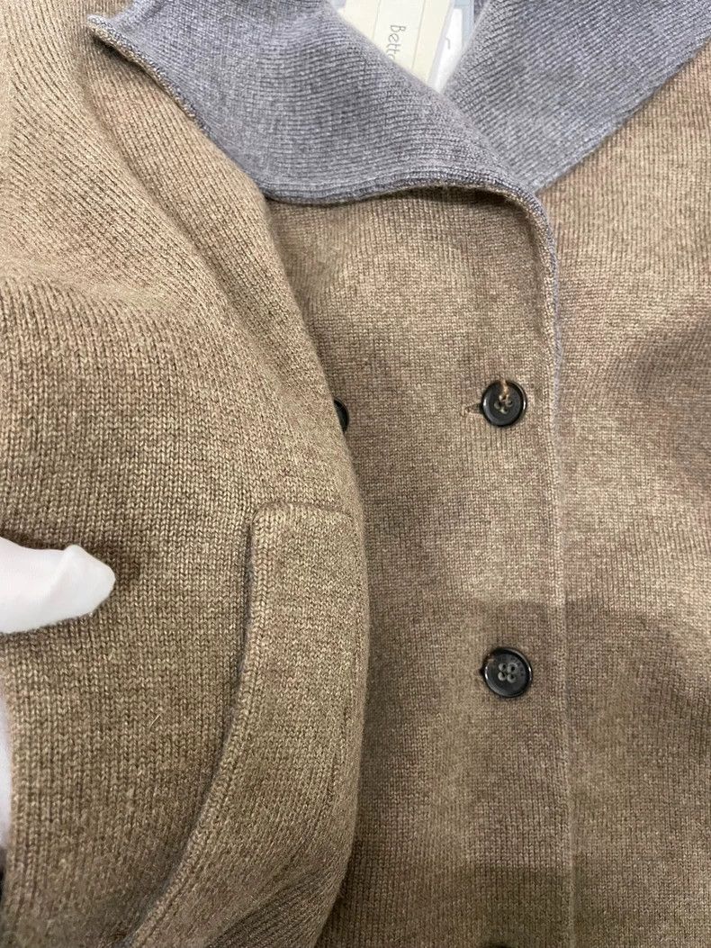 Loro Piana LORO PIANA Brownish sheep cashmere mid-length coat Size XL / US 12-14 / IT 48-50 - 8 Thumbnail