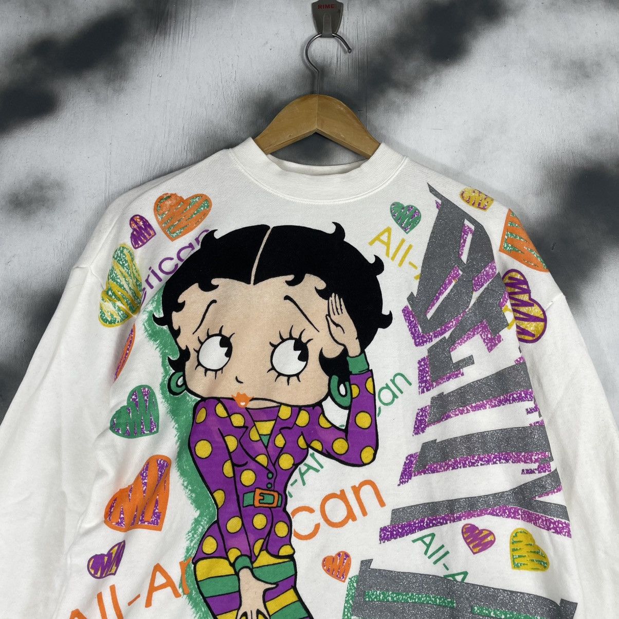 Vintage Vintage 90's Betty Boops Allover Print Size US M / EU 48-50 / 2 - 2 Thumbnail