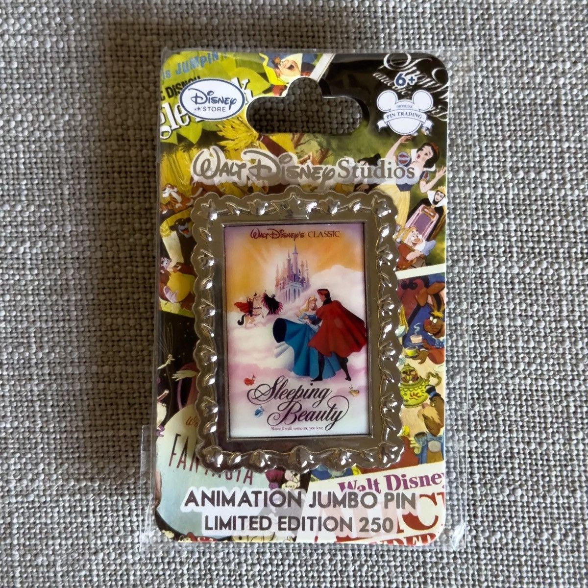 Disney 2014 New WDSB Animation Poster Sleeping Beauty Jumbo Pin LE Size ONE SIZE - 3 Thumbnail