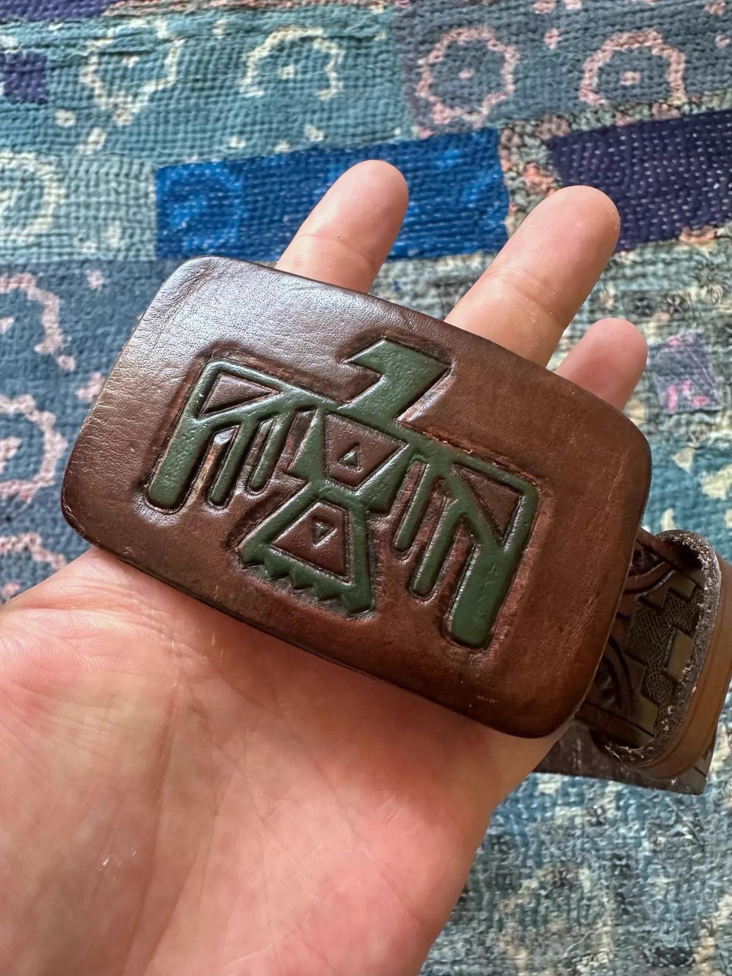 RRL Ralph Lauren rrl Thunderbird Belt 32 Excellent Condition Size ONE SIZE - 5 Thumbnail