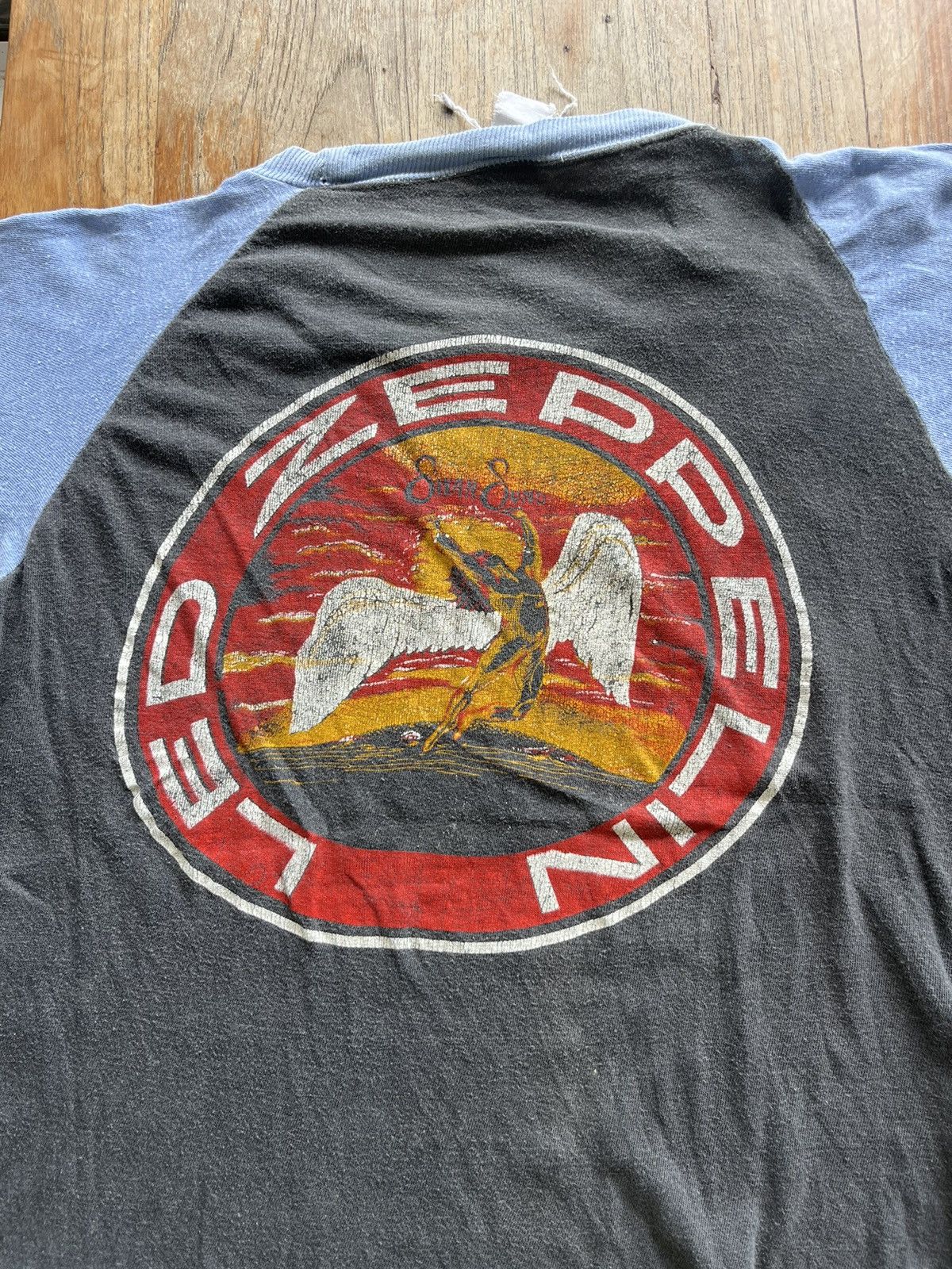 Band Tees × Led Zeppelin × Vintage Vintage LED-ZEPPELIN Rock N Roll Forever 80’s tshirt Size US M / EU 48-50 / 2 - 10 Thumbnail