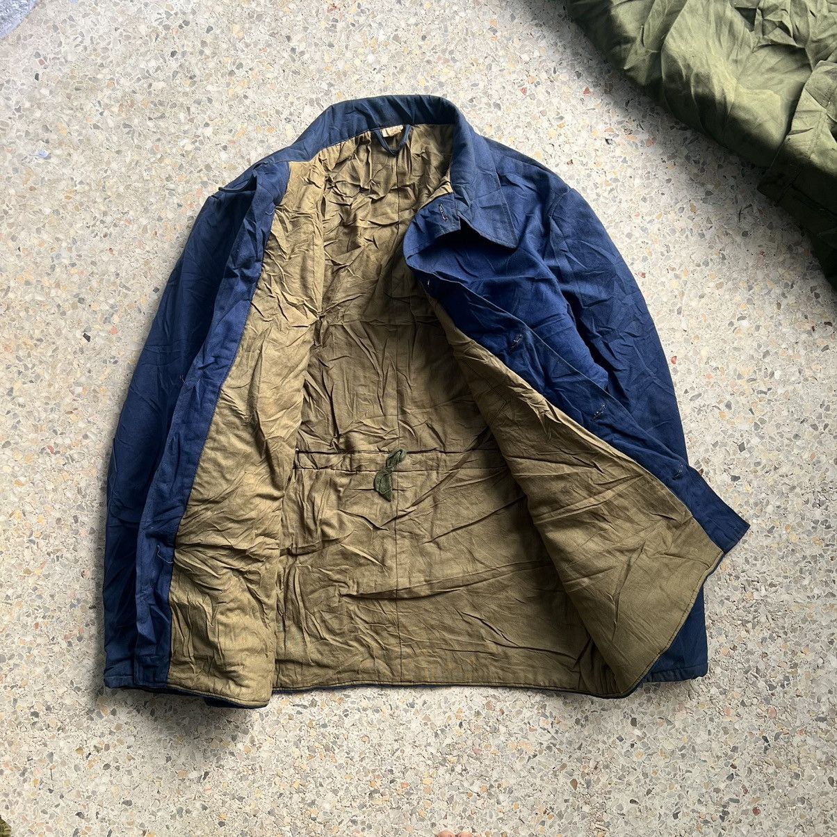 Vintage FRENCH WORK JACKET Size US M / EU 48-50 / 2 - 2 Thumbnail