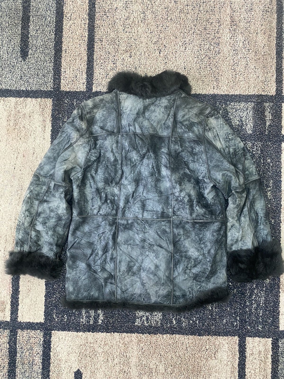 If Six Was Nine × Japanese Brand × Le Grande Bleu (L.G.B.) Japan Oricraf Rabbit Fur leather jacket Size US L / EU 52-54 / 3 - 5 Thumbnail