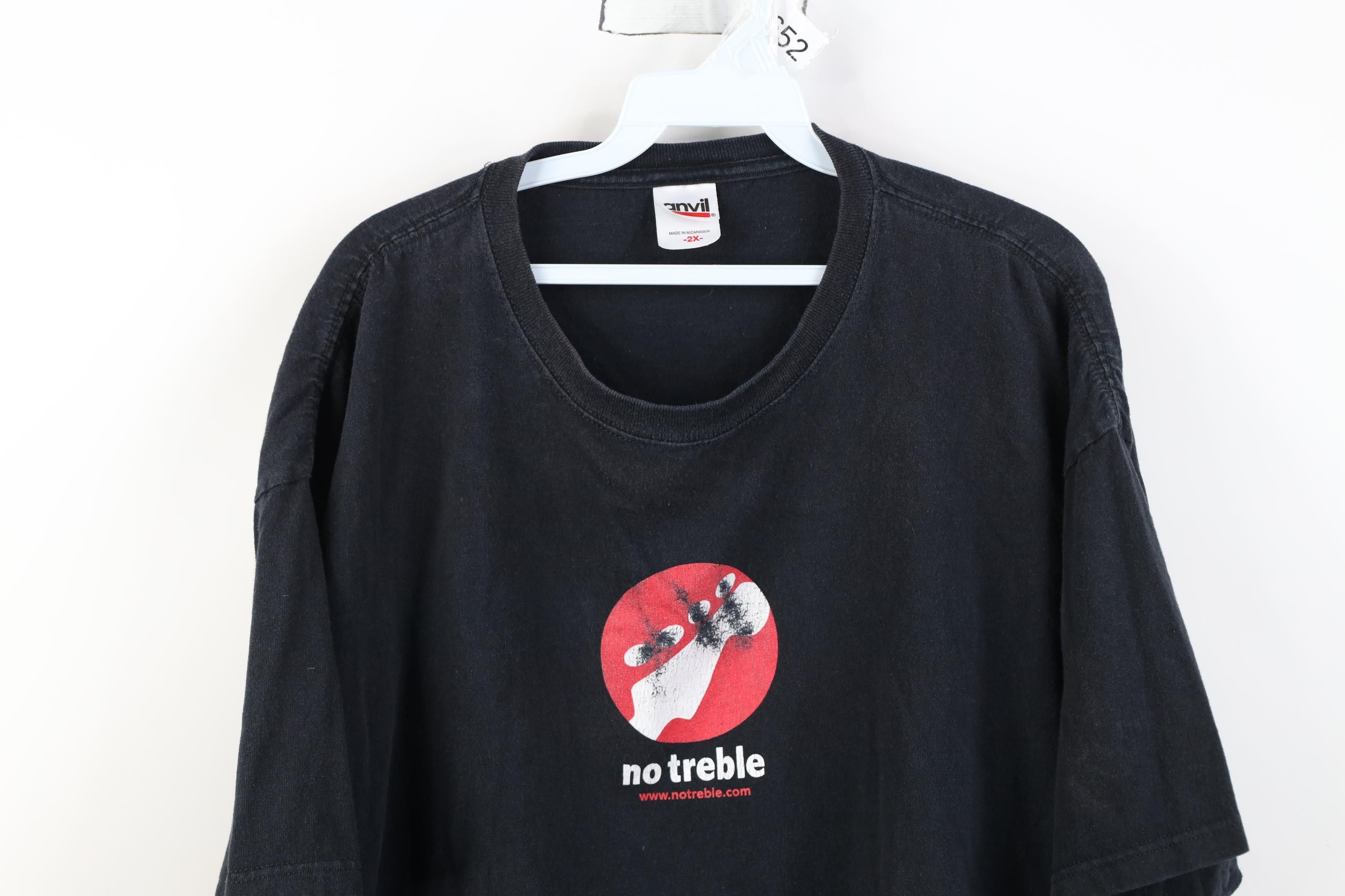 Vintage Vintage Y2K Streetwear No Treble Guitar Short Sleeve T-Shirt Size US XXL / EU 58 / 5 - 2 Thumbnail