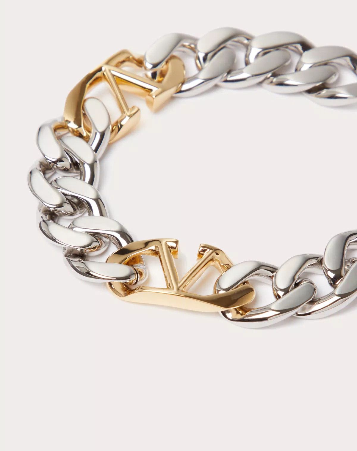 Valentino oc11z0625 Size:OS/Vlogo Chain Metal Bracelet i Silver/Gold Size ONE SIZE - 4 Thumbnail