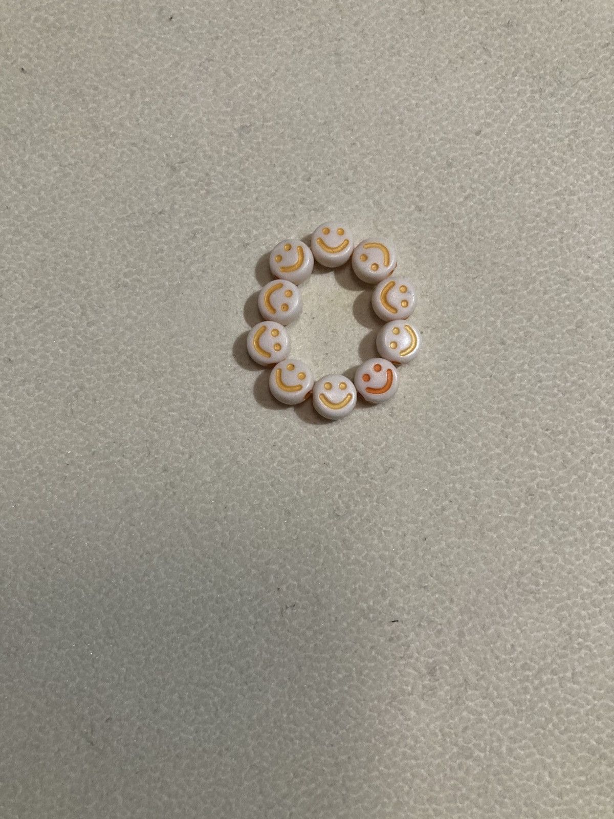Other Orange smiley face beaded ring Size ONE SIZE - 1 Preview