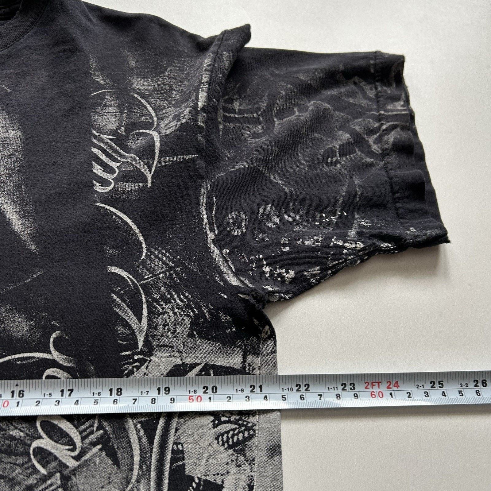Vintage Vintage Y2K Pirate Skull AOP Shirt Large Faded Distressed Size US L / EU 52-54 / 3 - 9 Thumbnail