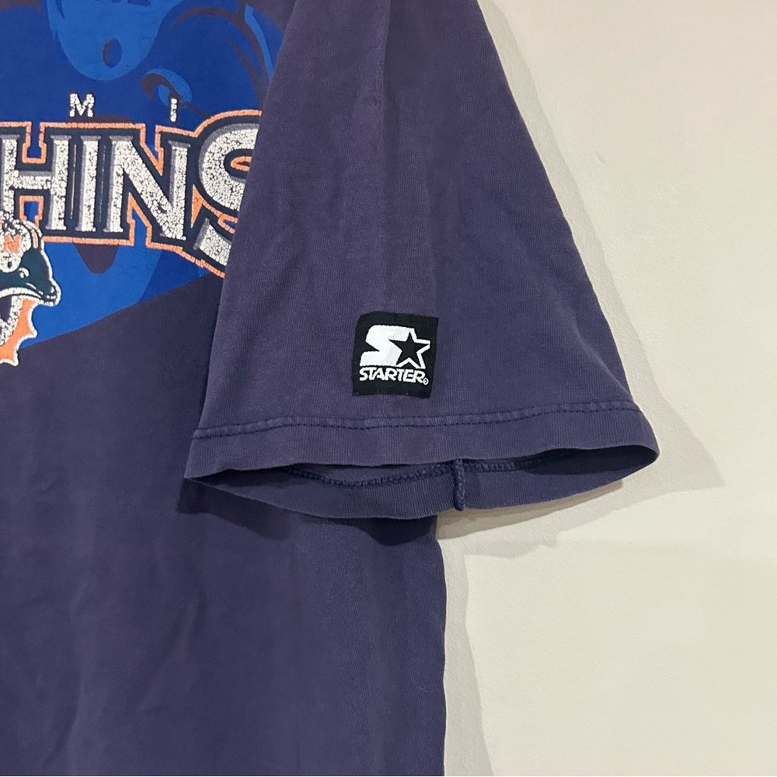 Starter Vintage Starter Miami Dolphins Shirt Size US L / EU 52-54 / 3 - 3 Thumbnail
