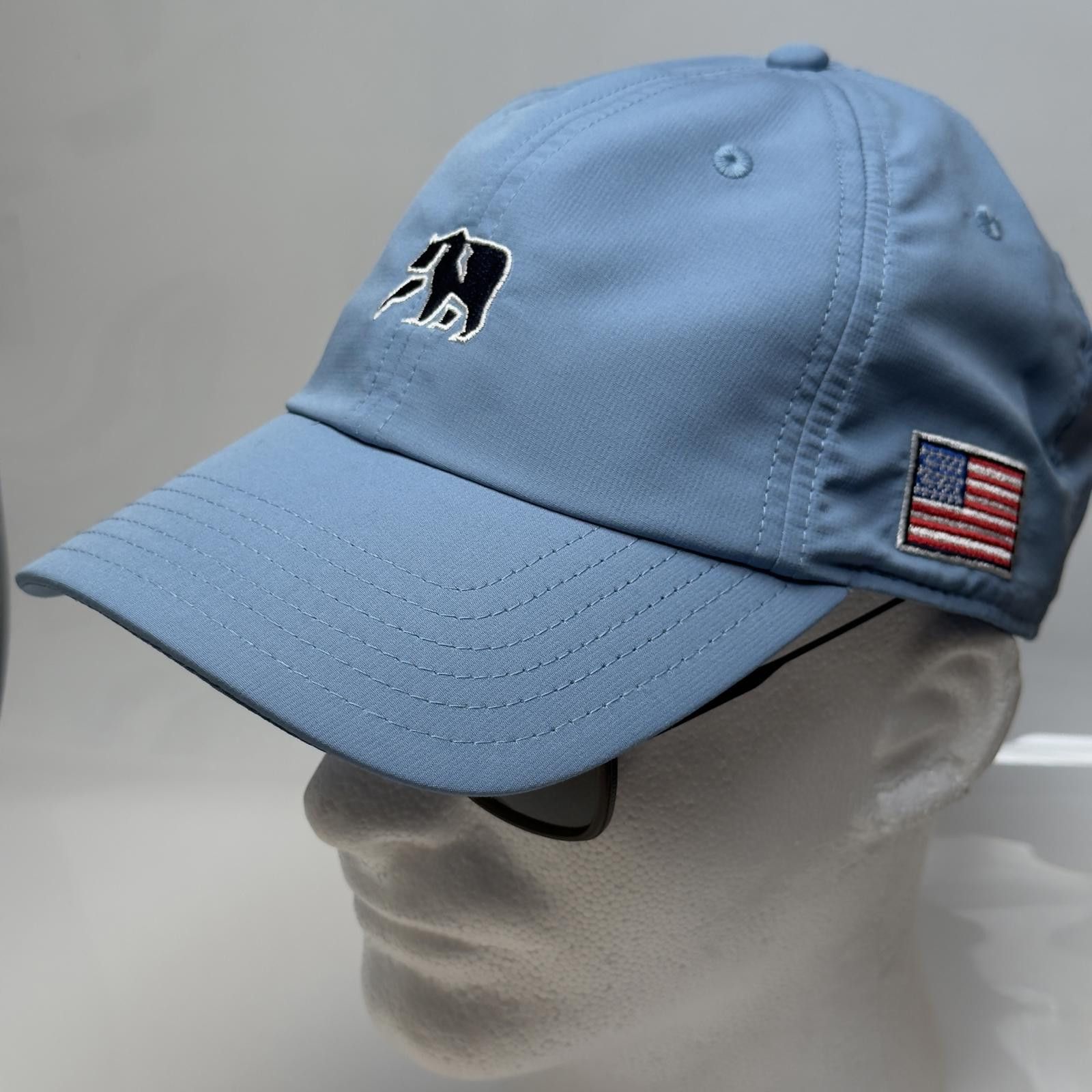 Designer Normal Brand Patriotic Performance Cap Blue USA Flag Bear Size ONE SIZE - 2 Thumbnail