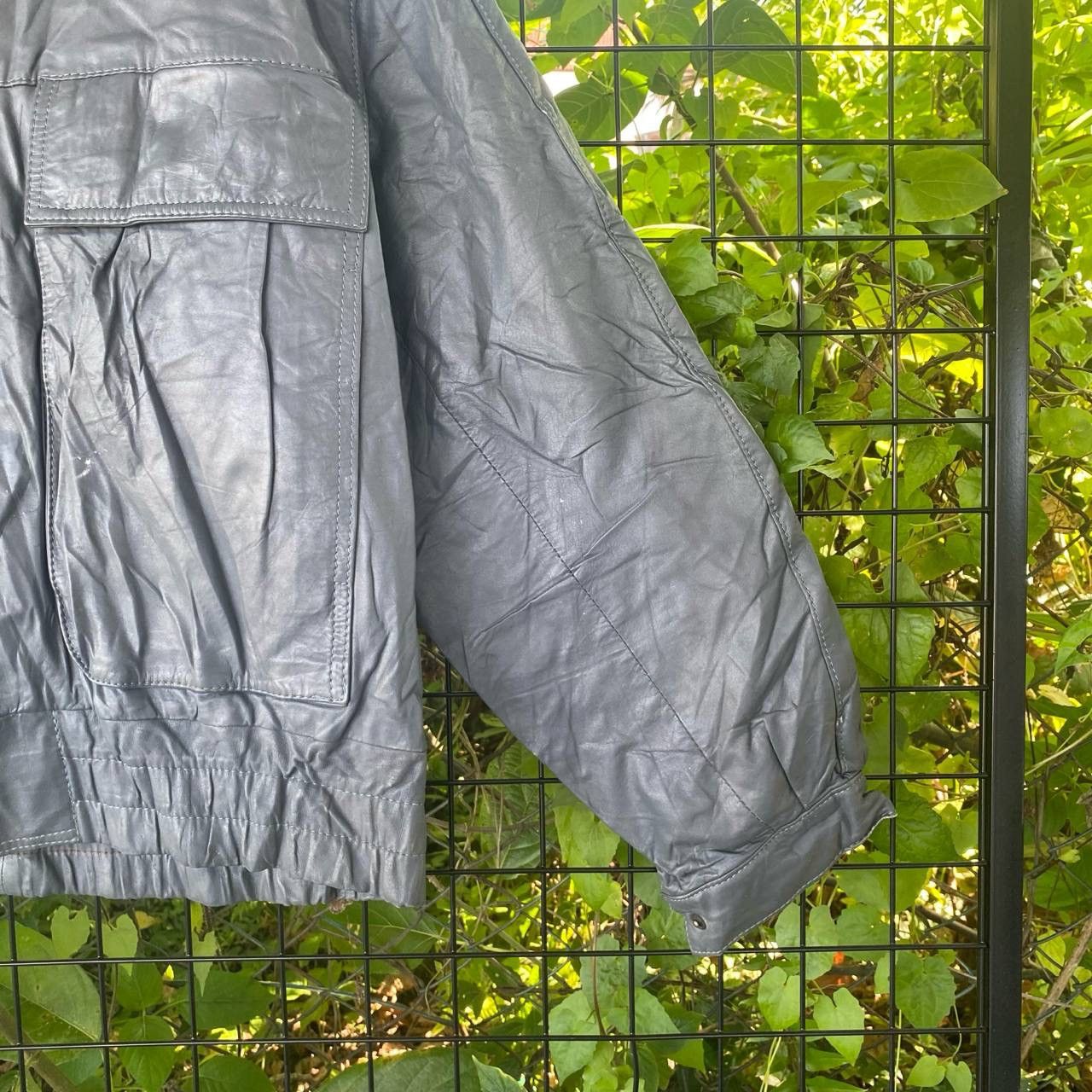 Genuine Leather × Vintage Vintage Nappa Vacca Bondage Caw Leather Jacket Size US XL / EU 56 / 4 - 5 Thumbnail