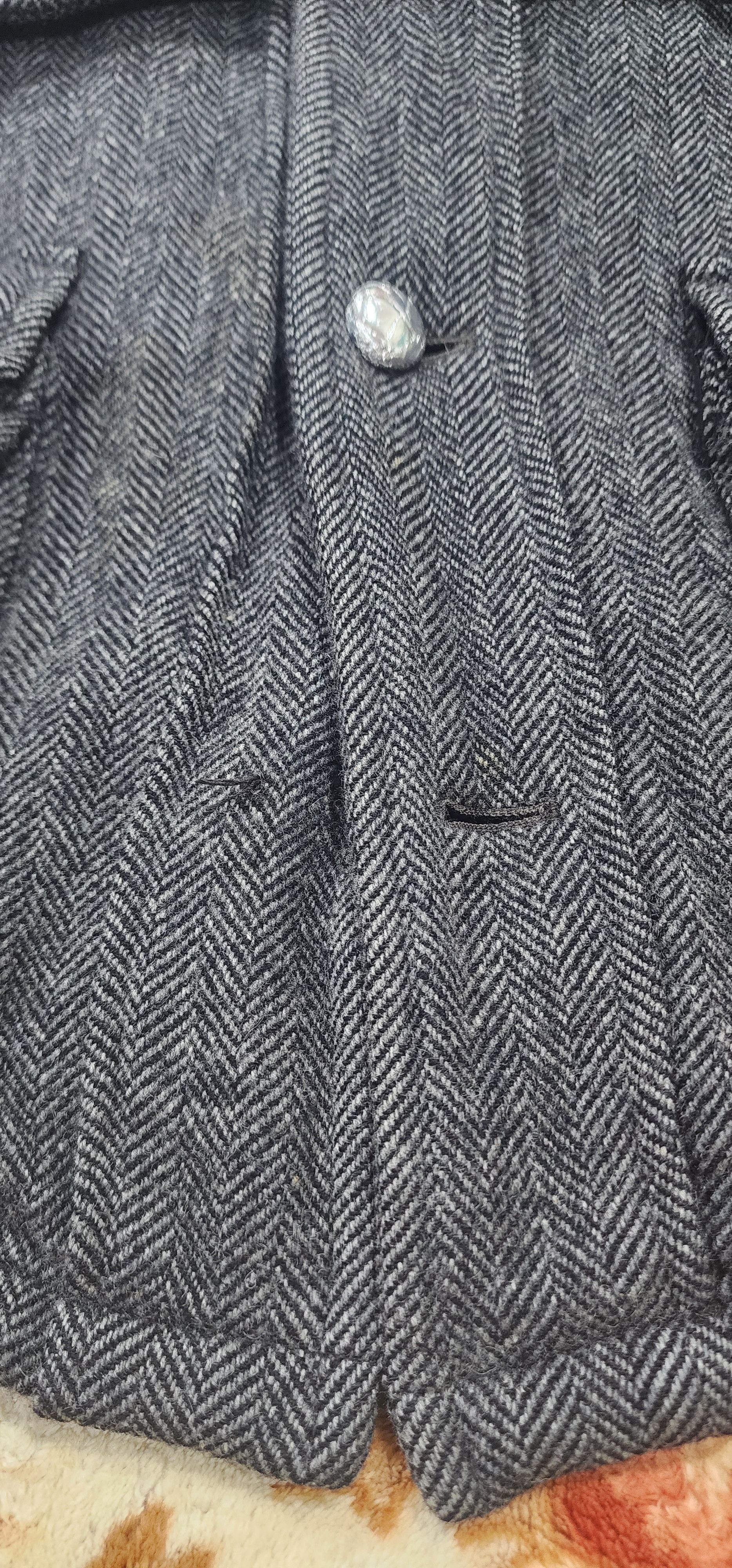 Alfred Dunhill Dunhill London Vintage Harringbone Wool Jacket Size US L / EU 52-54 / 3 - 11 Thumbnail