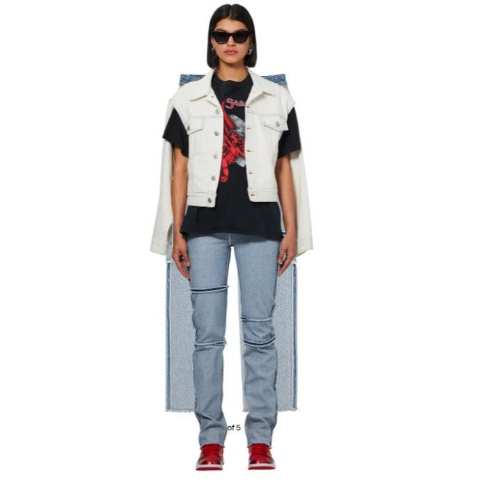 Maison Margiela MM6 Maison Margiela Inside Out Jeans size 42 US 6 color blue Size 28" / US 6 / IT 42 - 1 Thumbnail