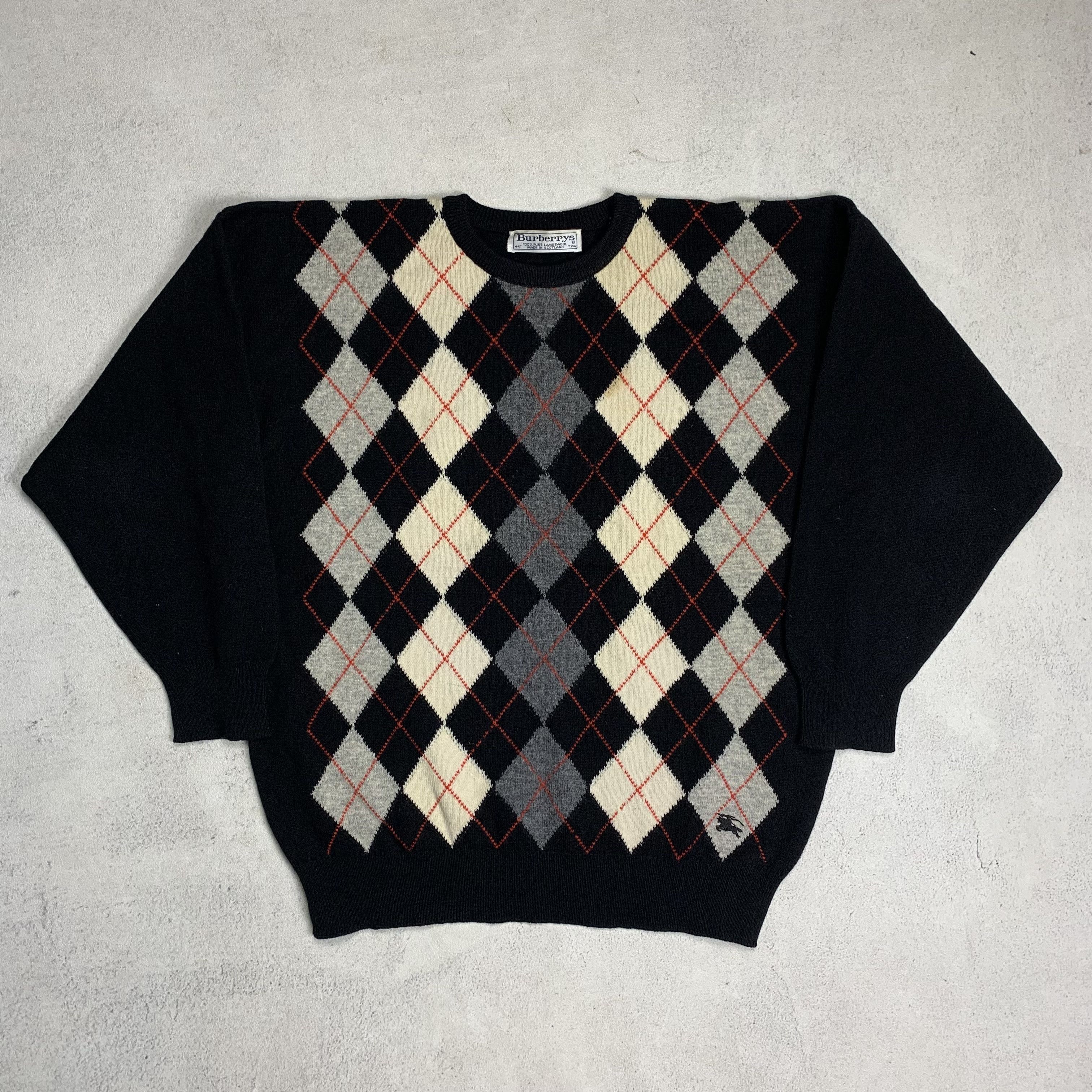 Burberry Vintage Burberry Wool Knit Sweater Size US L / EU 52-54 / 3 - 4 Thumbnail