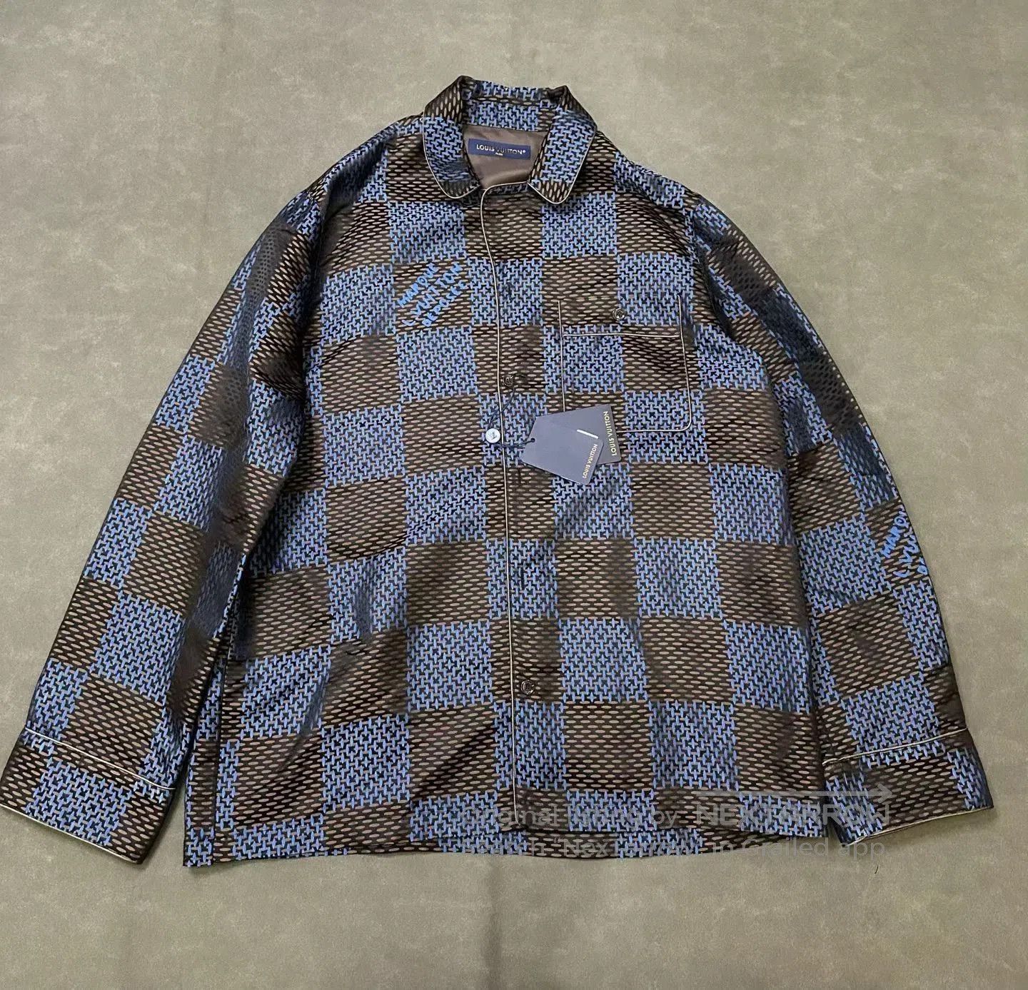 Louis Vuitton Louis Vuitton Damier Silk Shirt Jacket. Size US XL / EU 56 / 4 - 1 Thumbnail