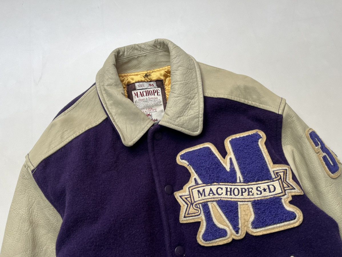 Vintage Machopes Bullet Last Dead Heat Leather Varsity Jacket Size US M / EU 48-50 / 2 - 2 Thumbnail