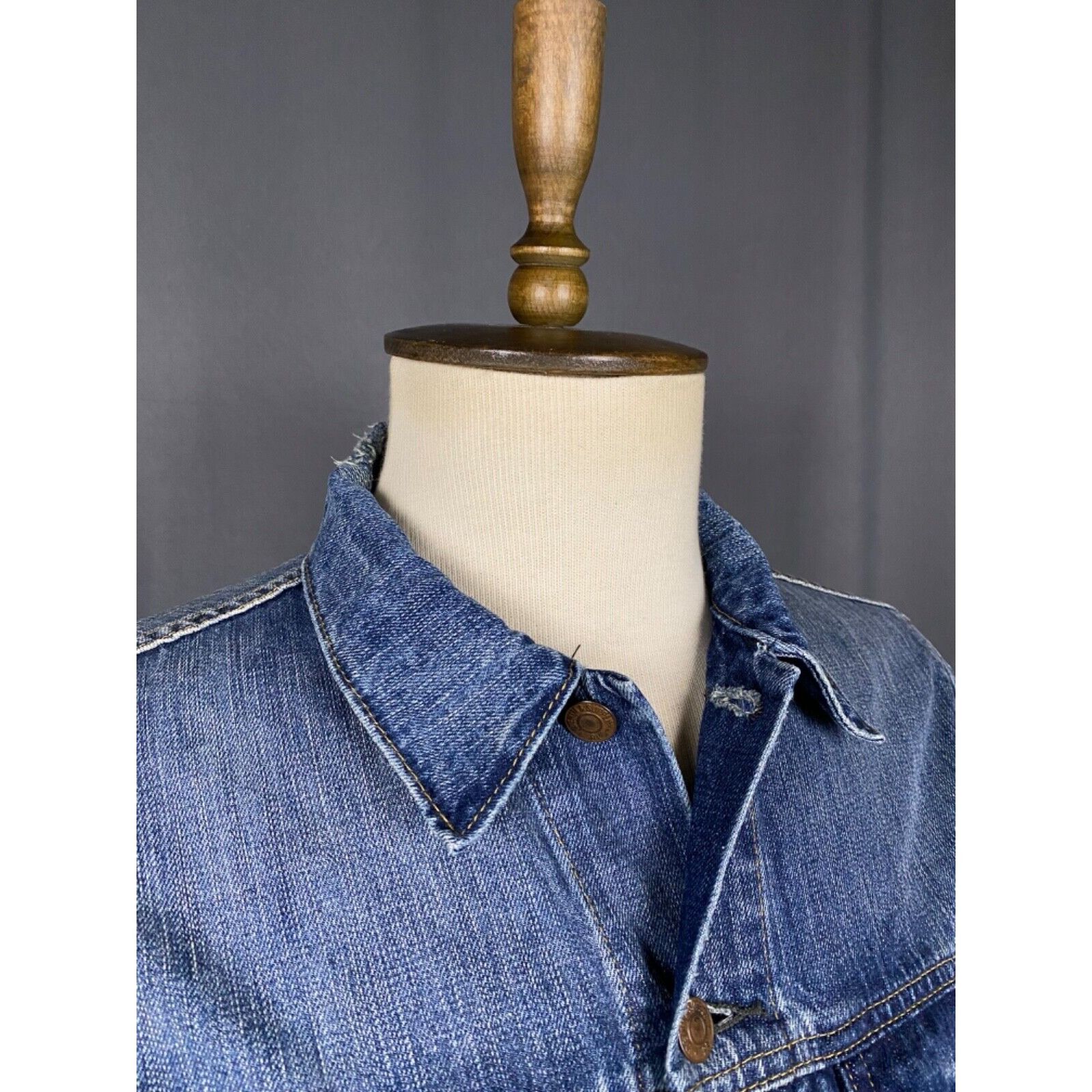 Denim & Supply Ralph Lauren Ralph Lauren Denim&Supply Men's Blue Denim Jeans Biker Jacke Size US M / EU 48-50 / 2 - 6 Thumbnail
