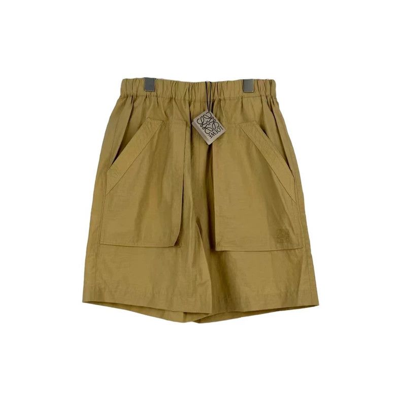 Loewe LOEWE sizeS Kaki color embroidered logo shorts Size 42" / US 20 - 1 Thumbnail