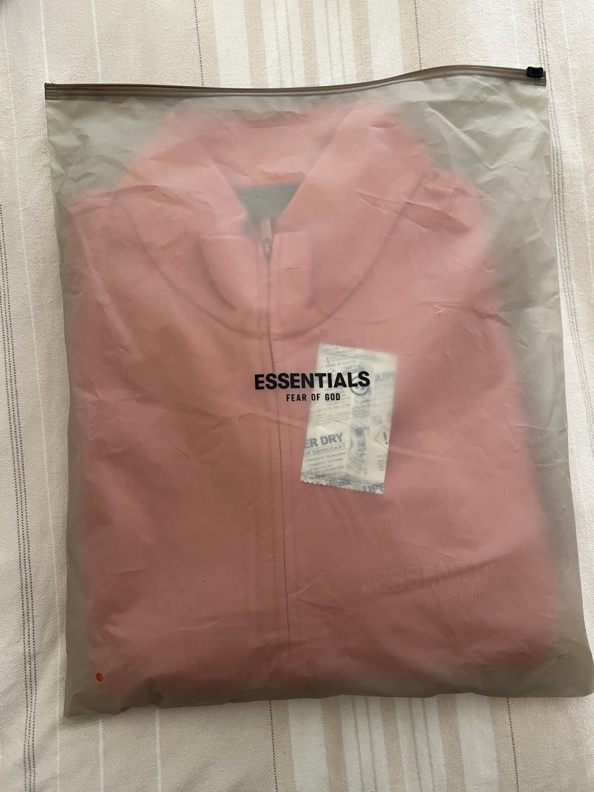 Essentials × Fear of God FEAR OF GOD ESSENTIALS FOG Pink Full Zip Fleece Jacket XXL Size US XXL / EU 58 / 5 - 8 Thumbnail