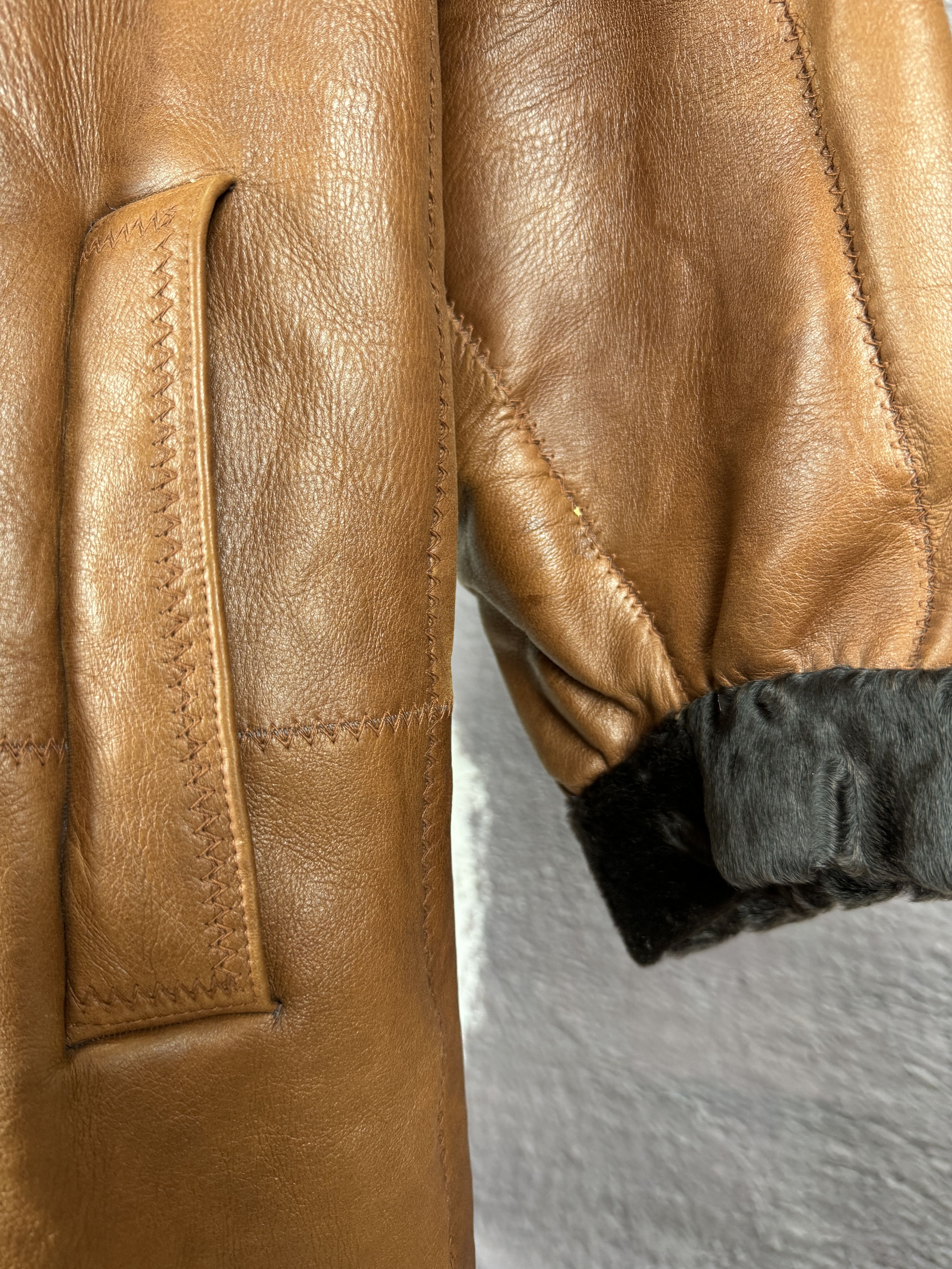 Yves Saint Laurent Yves Saint Laurent fourrures vintage 80s leather fur coat Size M / US 6-8 / IT 42-44 - 14 Thumbnail