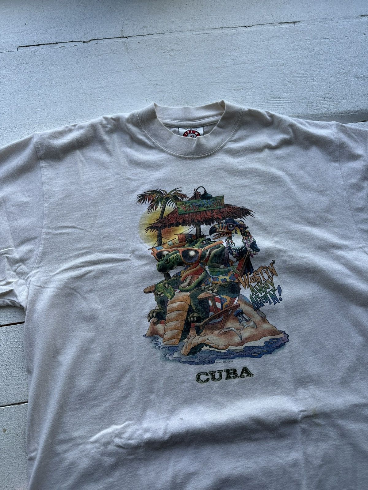 Vintage 🚨Vintage 90s CUBA PARADISE LOGO rare surf TEE y2k rare Size US XL / EU 56 / 4 - 4 Thumbnail