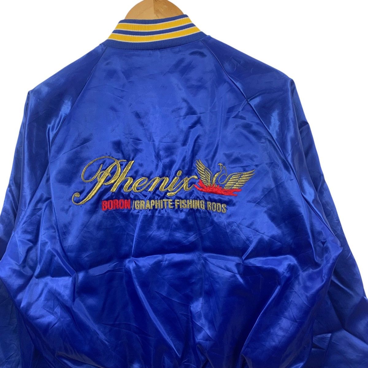 Phenix Vintage PHENIX BORON RODS Fishing Bass Patch Varsity Jacket Size US M / EU 48-50 / 2 - 10 Thumbnail