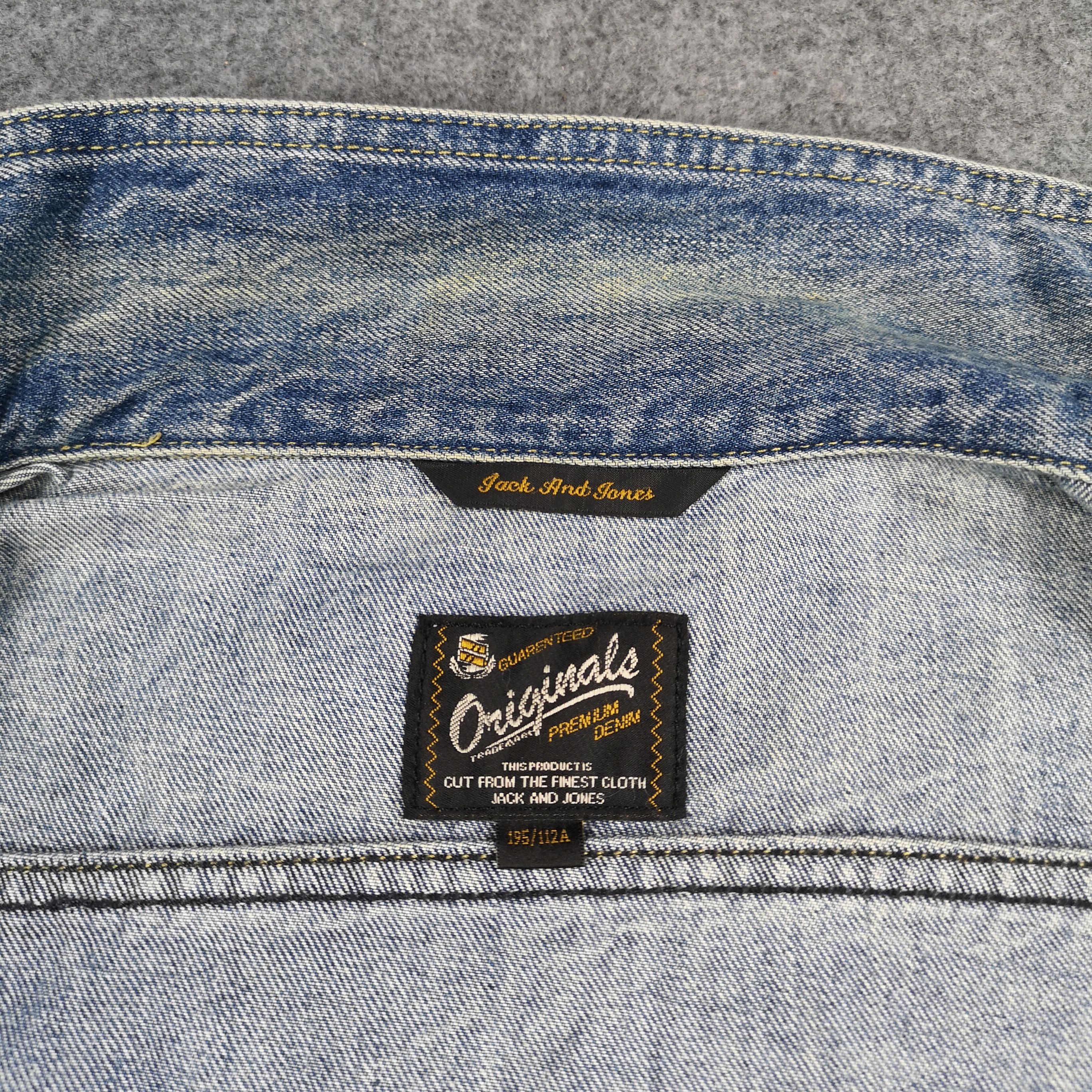 Vintage Jack & Jones Faded Blue Denim Trucker Jacket