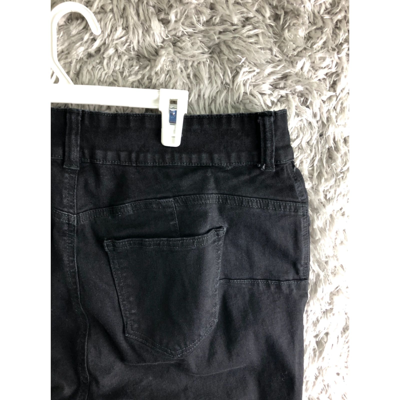Vintage Terra & Sky Womens Plus Size 18W High Rise Skinny Dark Wash Black Denim Jeans Jeans Size 40" / US 18 - 6 Thumbnail