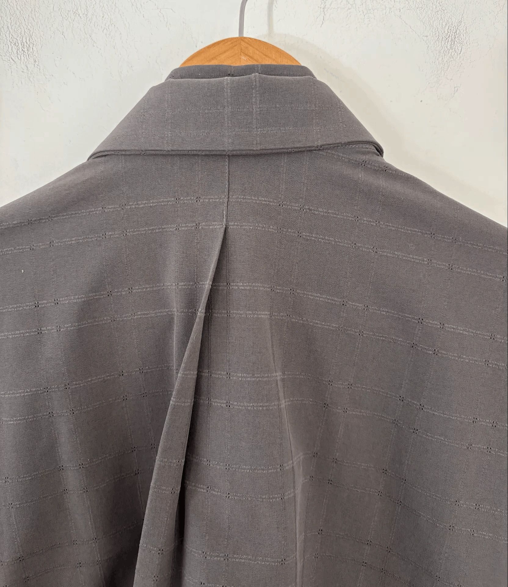 _J.L-A.L_ Gray Check Pattern Long Sleeve Button Up Shirt Size US M / EU 48-50 / 2 - 4 Thumbnail