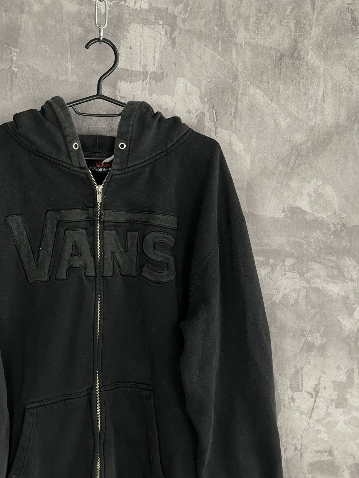 Vans Vintage Faded Vans Jessie Pinkman Style Zip Hoodie Size US L / EU 52-54 / 3 - 4 Thumbnail
