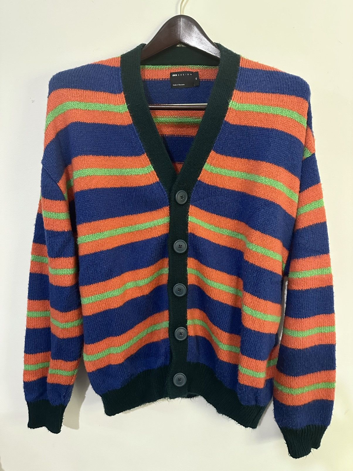 Asos ASOS Striped Cardigan Size US XS / EU 42 / 0 - 1 Thumbnail