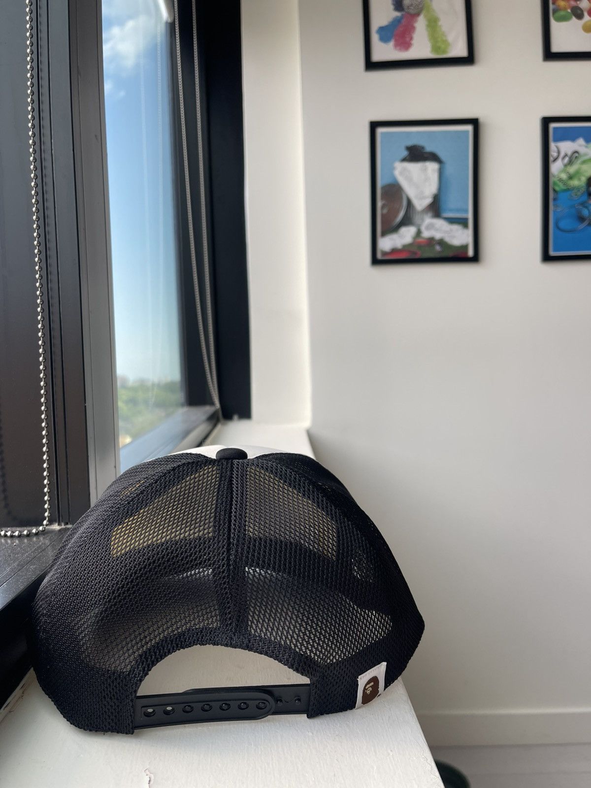 Bape Bape Bapesta Trucket Hat Black/White Size ONE SIZE - 3 Thumbnail