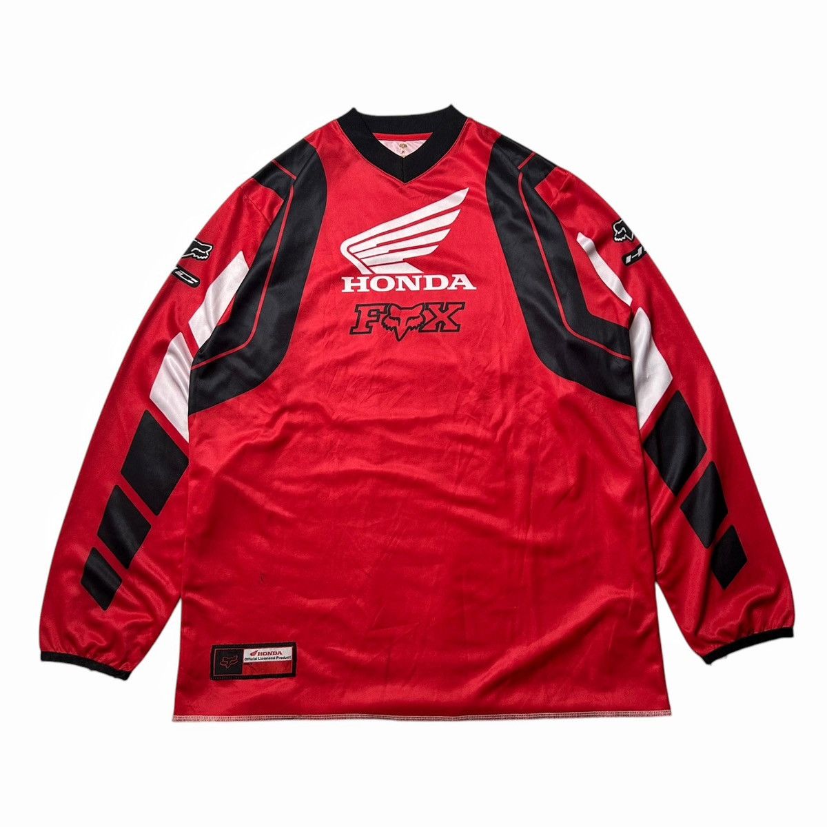 Fox Racing × Honda × Vintage Vintage 00s Honda Fox Racing Motocross Jersey Size US M / EU 48-50 / 2 - 2 Thumbnail