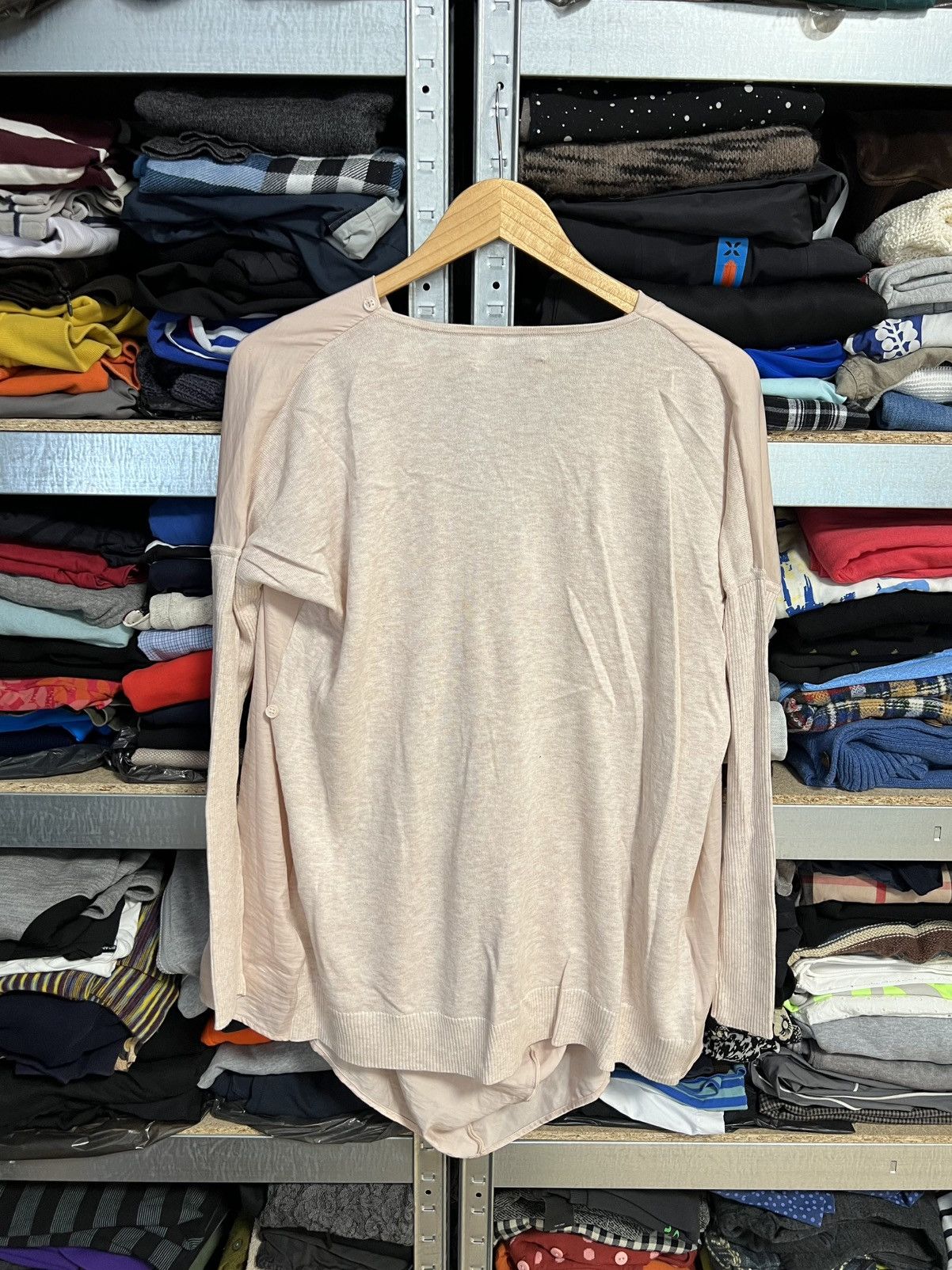 Allsaints Allsaints Erma Cowl Neck 2-Way Blouse Sweater Petal Pink S Size S / US 4 / IT 40 - 4 Thumbnail