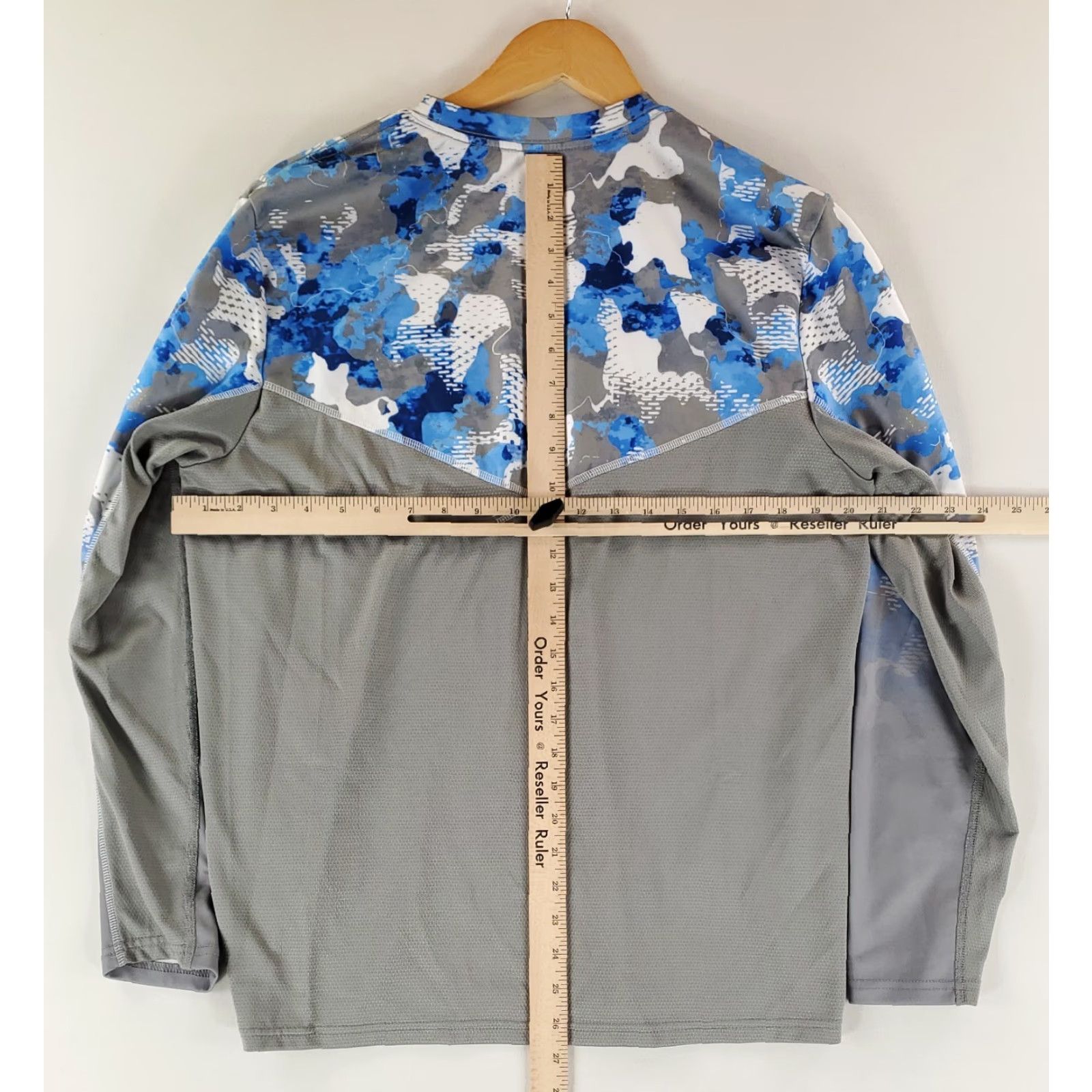 Vintage Huk Shirt Performance Fishing Long Sleeve Blue Gray Camo Mens M Size US M / EU 48-50 / 2 - 6 Thumbnail
