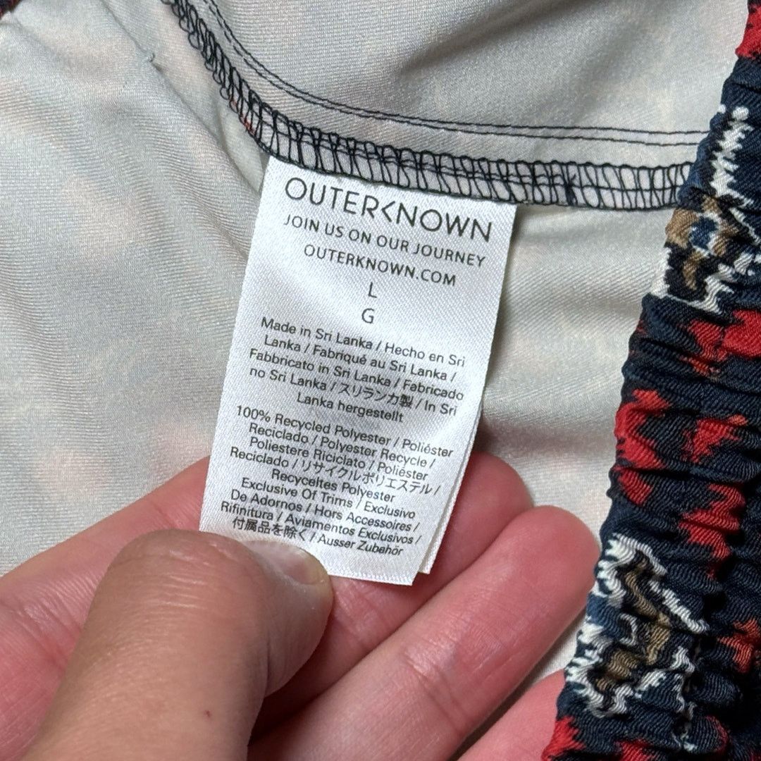 Outerknown Outerknown Nomadic Volley Shorts Blue Pattern Size L 1810054 Size US 34 / EU 50 - 6 Thumbnail