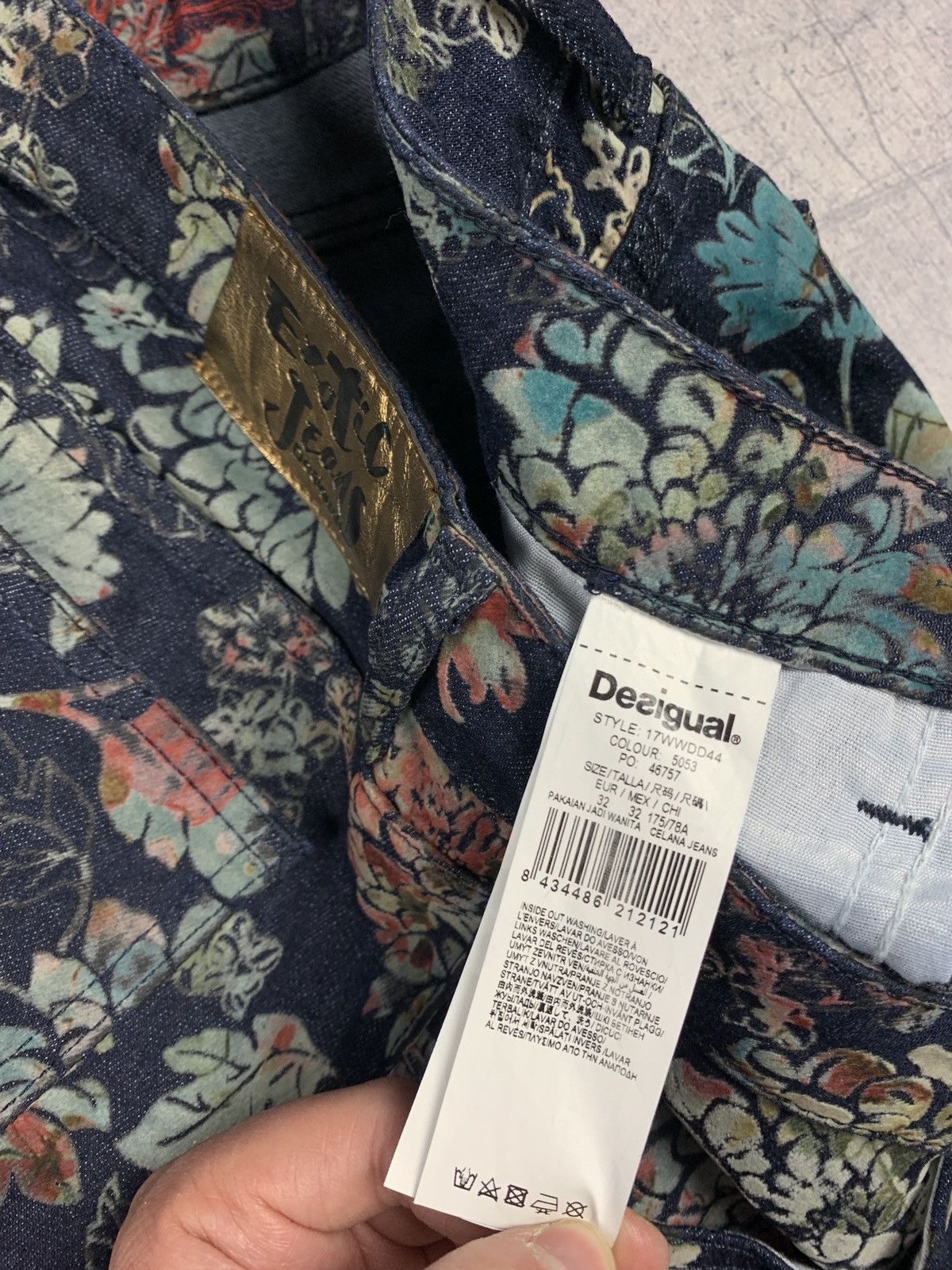 Desigual Floral Jeans y2k like Roberto Cavalli