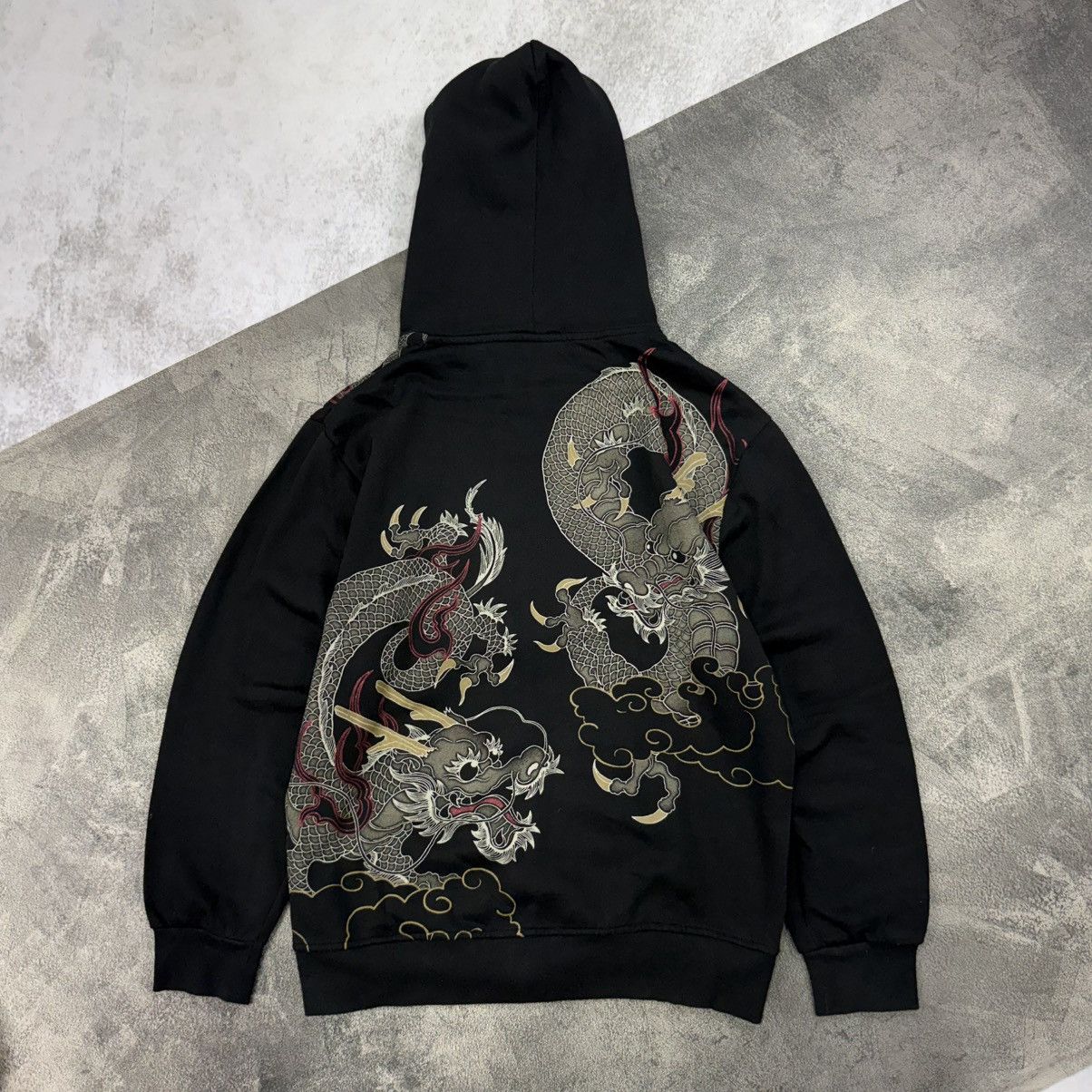Japanese Brand Vintage japanese sukajan 3 dragon big print zip Size US XL / EU 56 / 4 - 1 Thumbnail