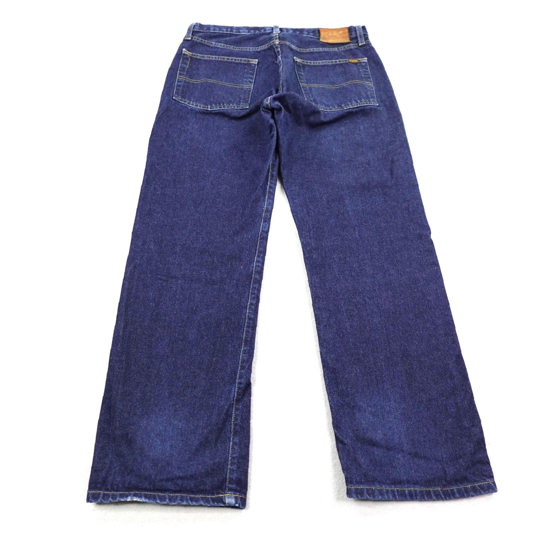 Polo Ralph Lauren Polo Ralph Lauren Jeans Mens 34x30 Blue Denim RL 67 Straight Leg Dark Cotton Zip Pockets Logo Button Size US S / EU 44-46 / 1 - 4 Thumbnail