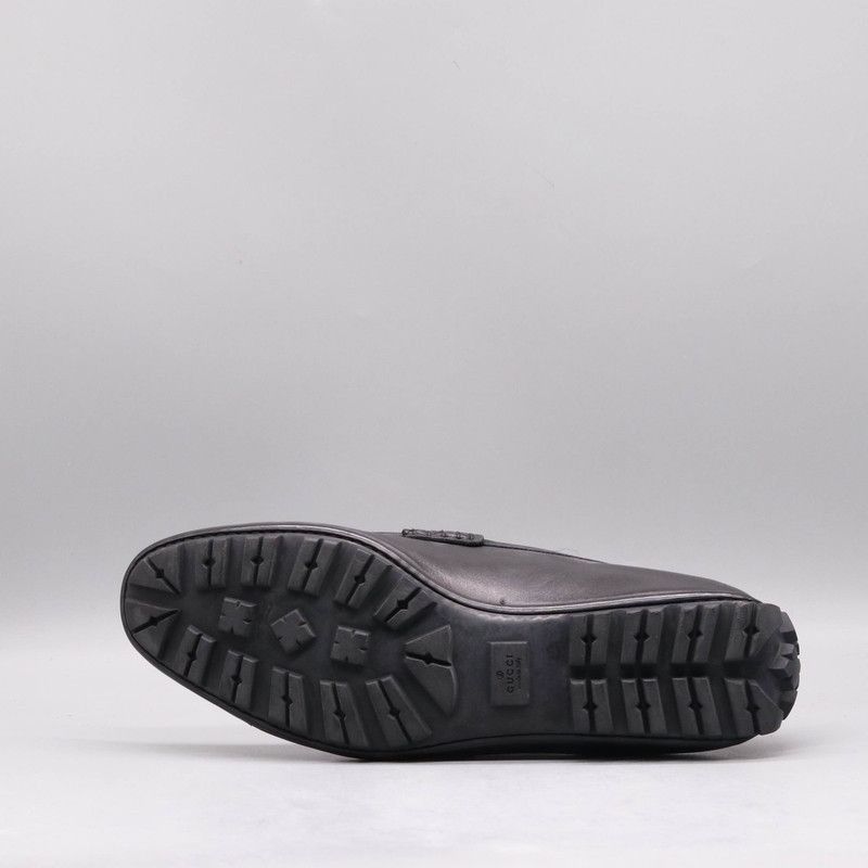Gucci Gucci Leather Logo Loafers for Men -2508 Size US 8 / EU 41 - 5 Thumbnail