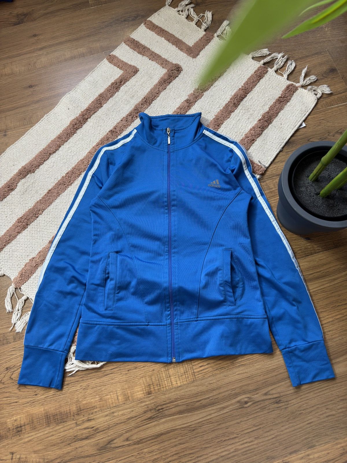 Adidas VINTAGE ADIDAS CLIMALITE 2000s TRACKSUIT WITH WHITE STRIPES Size L / US 10 / IT 46 - 7 Thumbnail