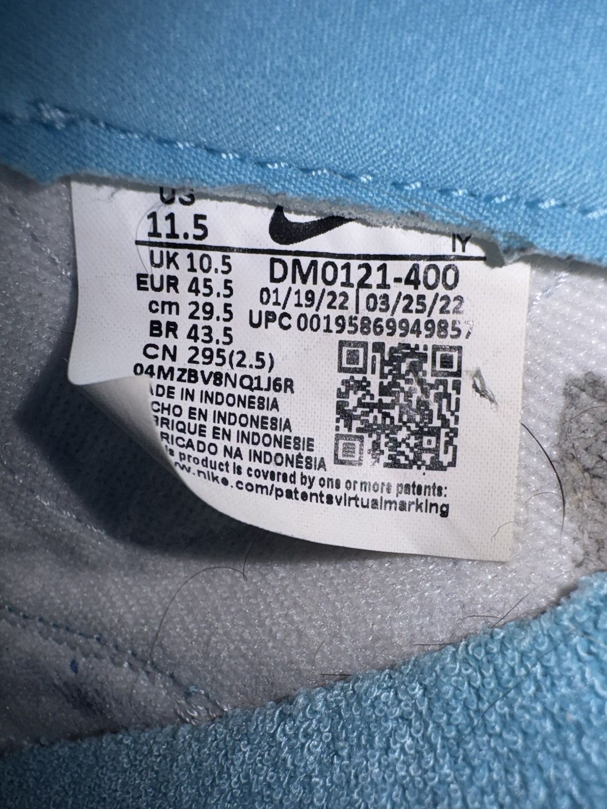 Nike Nike dunk Argon 11.5M Size US 11.5 / EU 44-45 - 6 Thumbnail