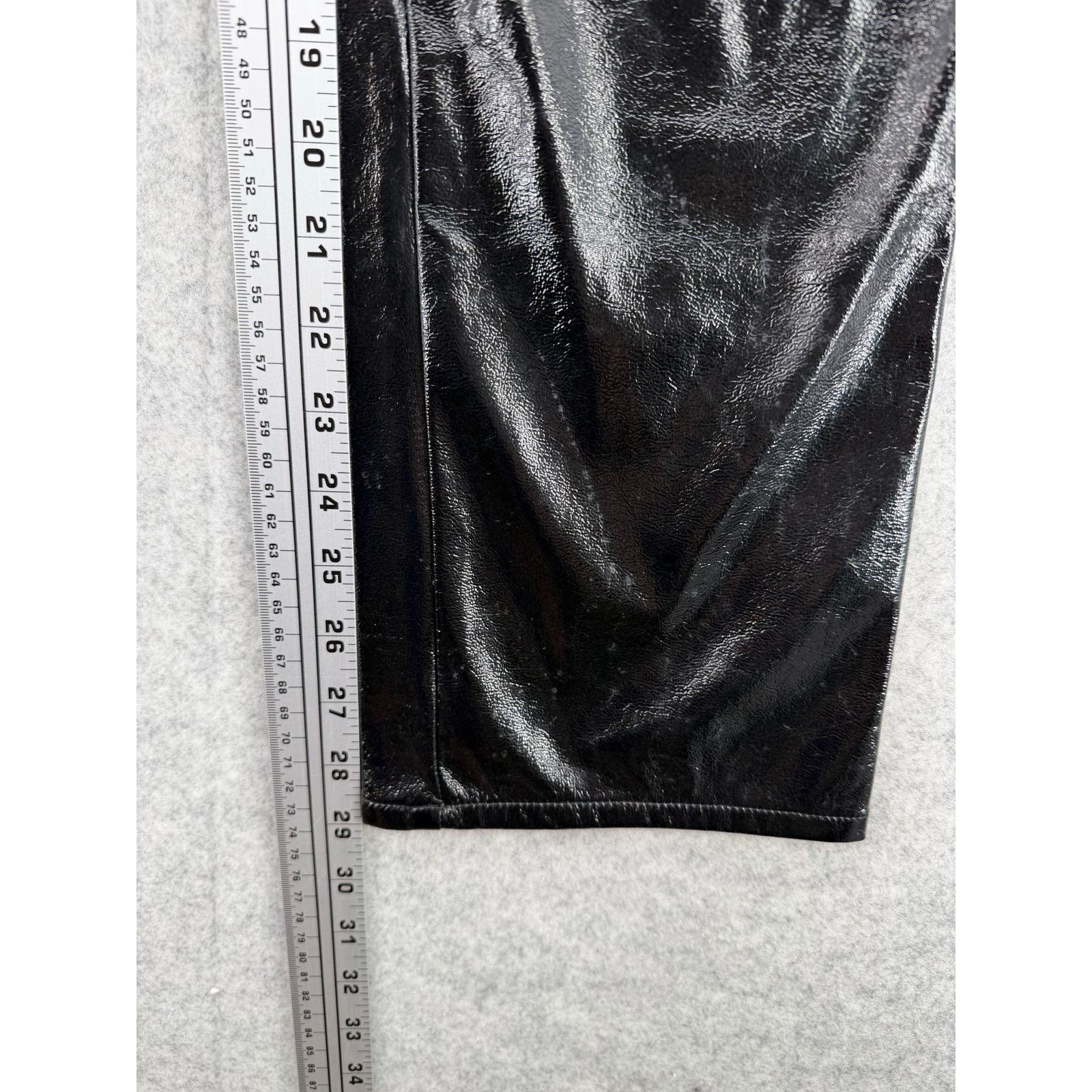 Aritzia Aritzia Wilfred Black Vegan Leather Straight Leg Trousers 00 Size 24" / US 00 / IT 34 - 9 Thumbnail