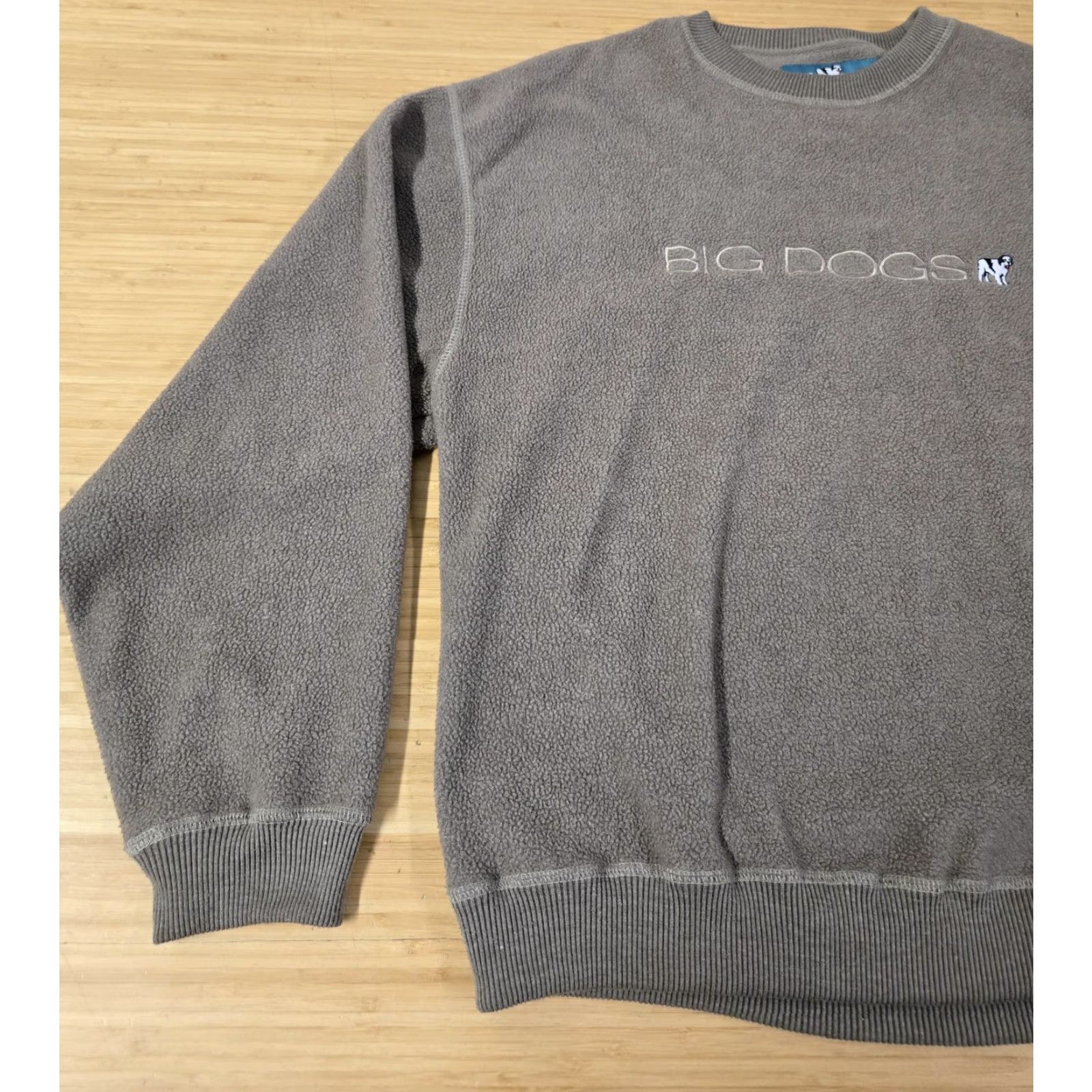 Big Dogs VINTAGE Big Dogs Sweatshirt Mens Medium Gray Fleece Crewneck Embroidered Logo Pullover Size US M / EU 48-50 / 2 - 3 Thumbnail