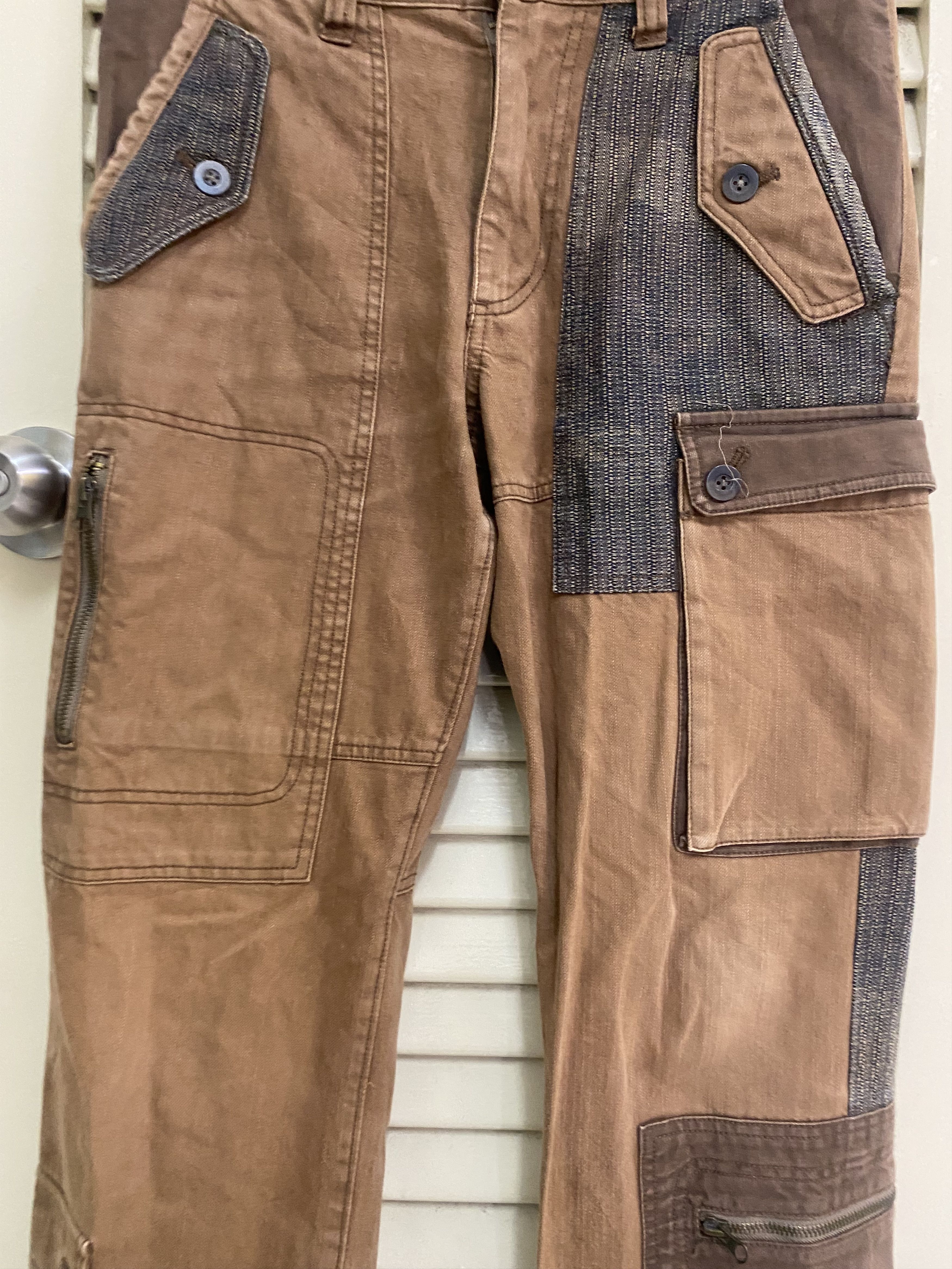 If Six Was Nine 291295 Homme Cargo Multipocket Jeans Size US 31 - 4 Thumbnail