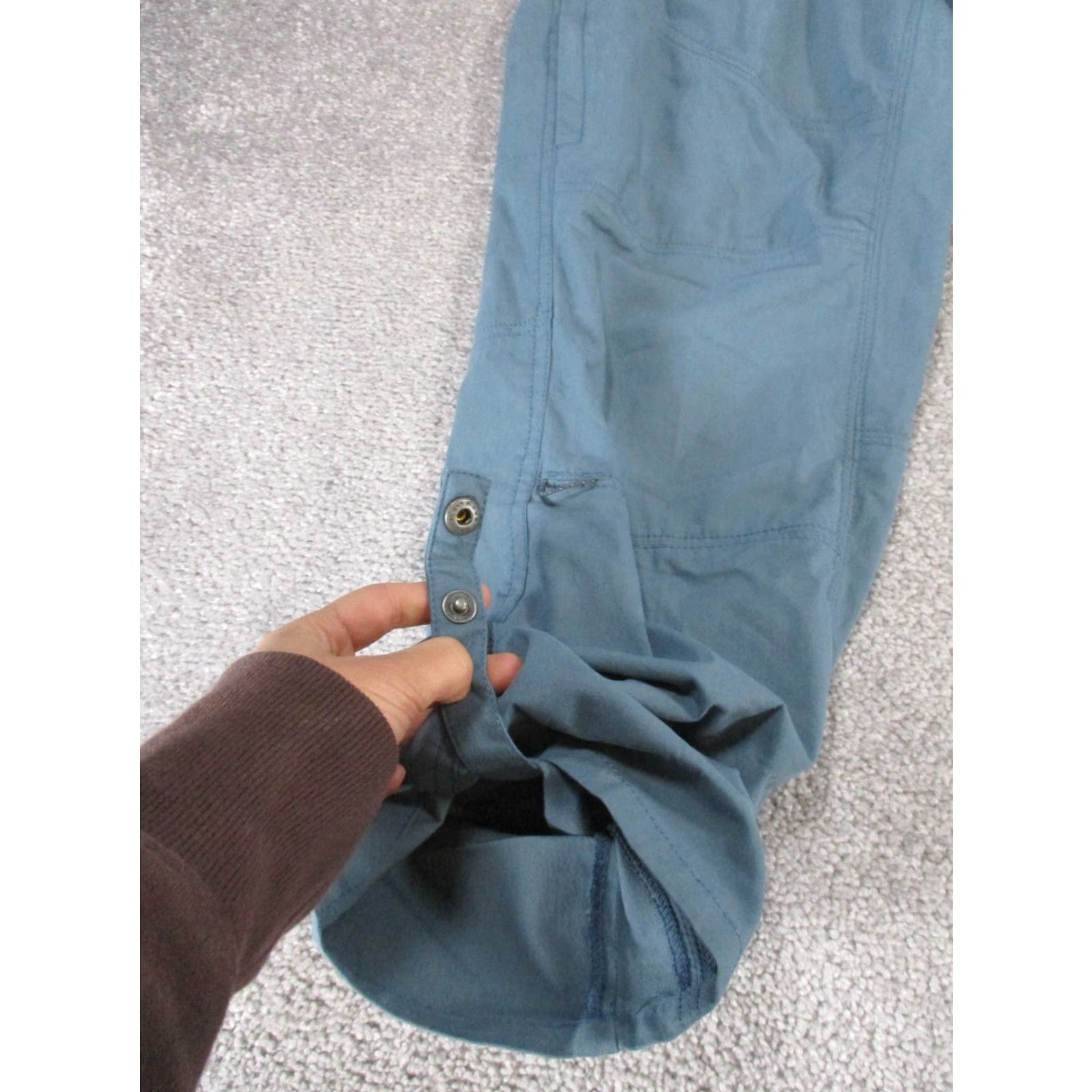 Vintage VINTAGE Kuhl Women's Pants Size 10 Petite Chino Cotton Nylon Spandex Blue Straight 90s Girls Size 32" / US 10 / IT 46 - 3 Thumbnail