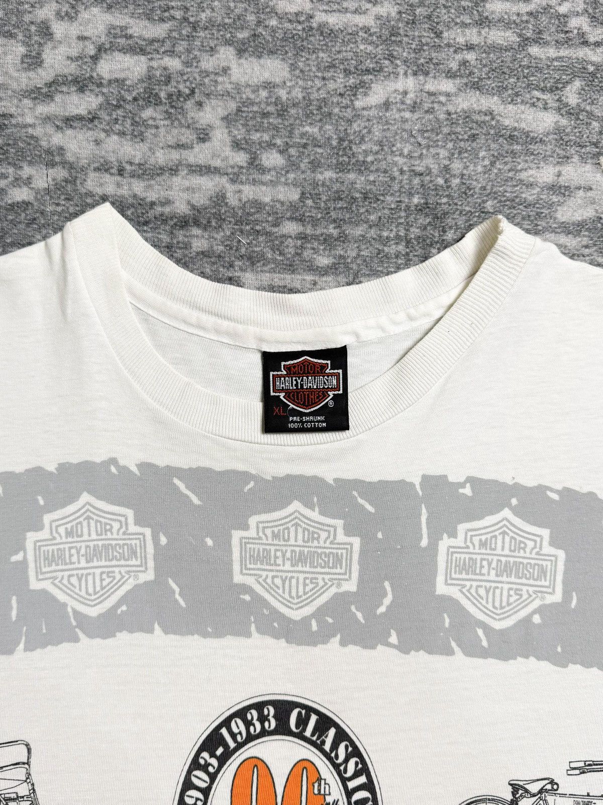 Harley Davidson 1993 Harley Davidson “90th Anniversary Commemoration” Tee Size US XL / EU 56 / 4 - 3 Thumbnail