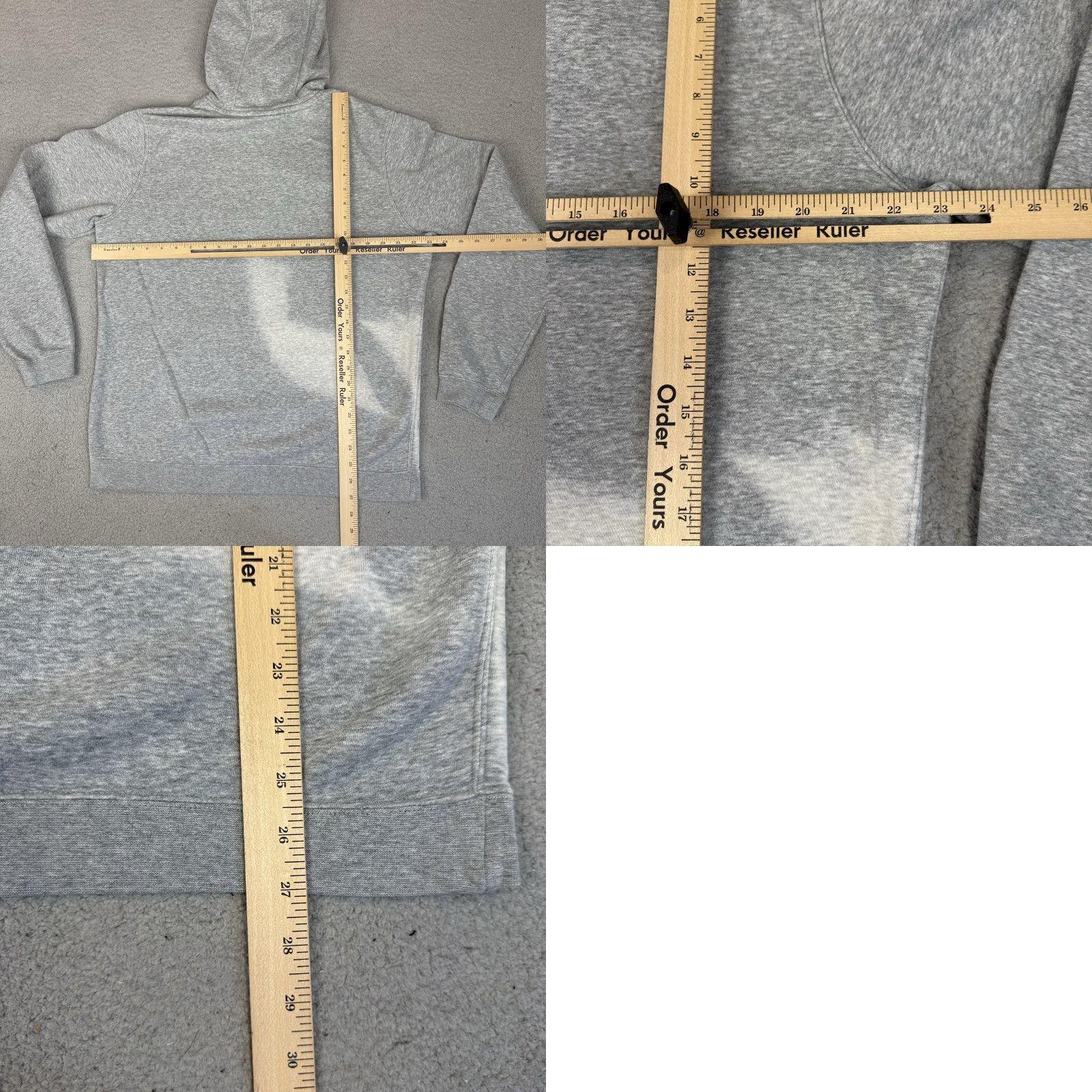 Nike Nike Sweatshirt Mens Hoodie Adult L Gray Logo Swoosh Distressed Pockets Regular Crew Neck Pullover Classic Sports All Seasons Size US L / EU 52-54 / 3 - 8 Thumbnail