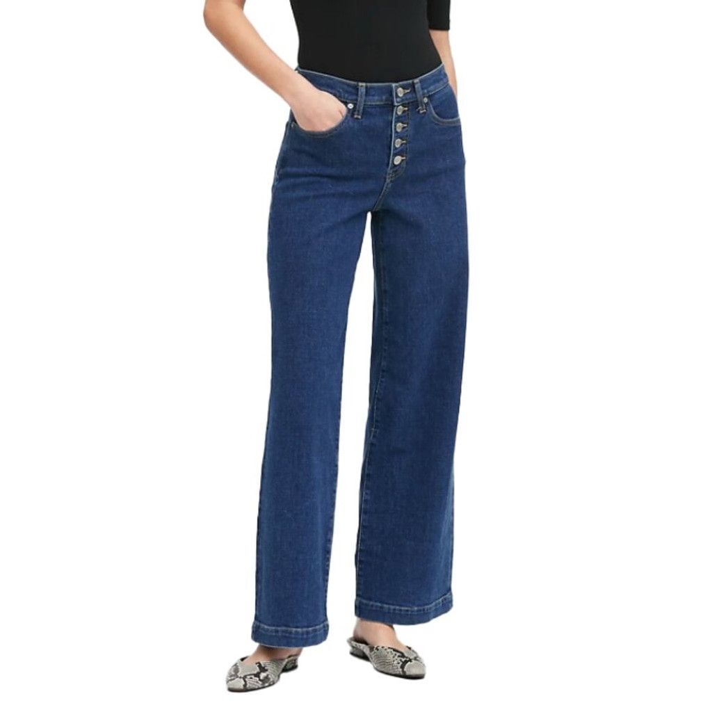 Banana Republic BANANA REPUBLIC Premium Denim Blue Button fly Jeans sz 27 L Size 27" / US 4 / IT 40 - 1 Thumbnail