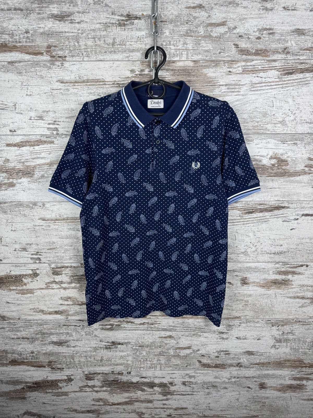Drake's × Fred Perry Mens Vintage Fred Perry Drake’s polos t-shirt luxury tee Size US M / EU 48-50 / 2 - 1 Thumbnail